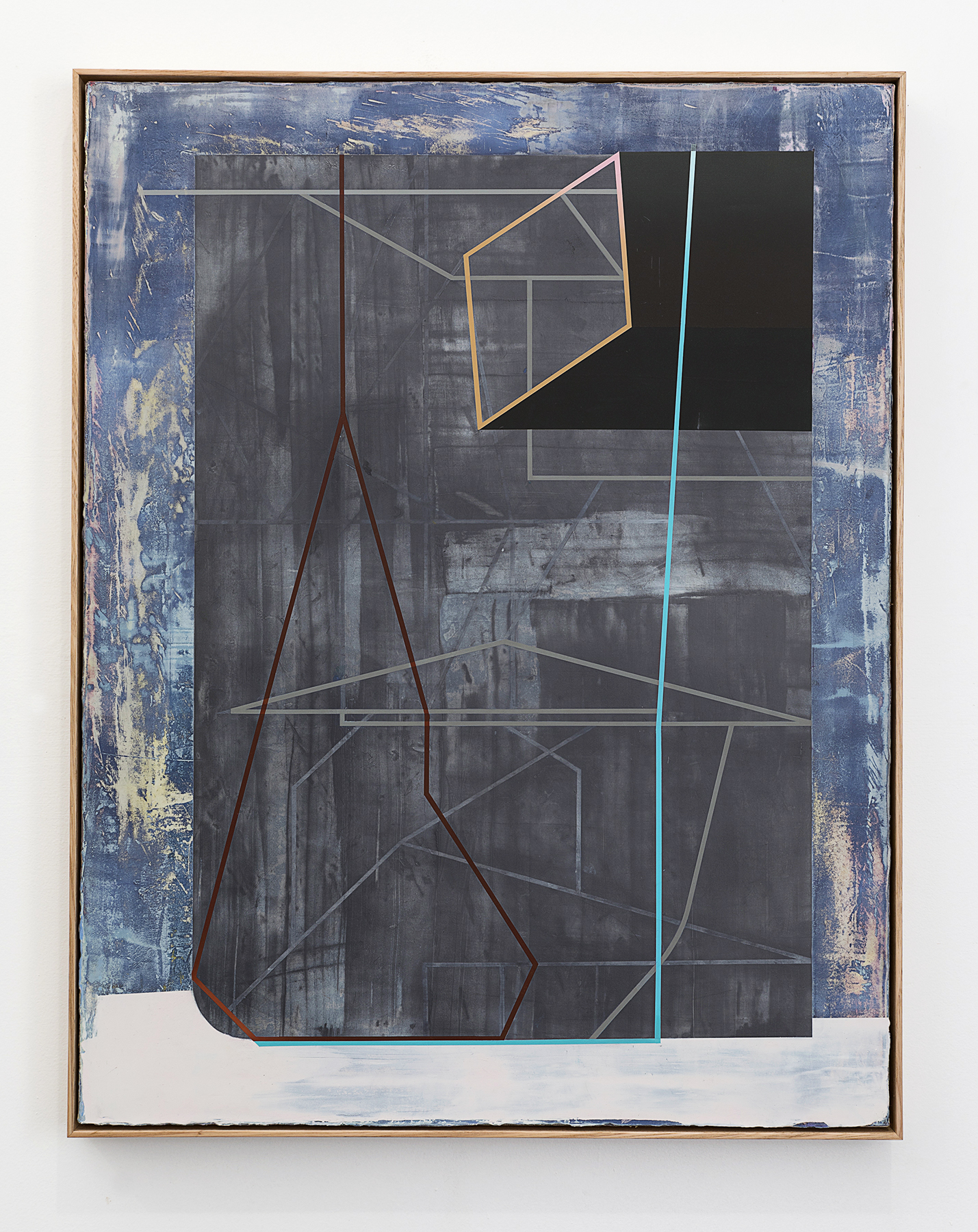 Graphic Tablet, 2021, oil, acrylic polymer and graphite on canvas, 93 x 73cm*