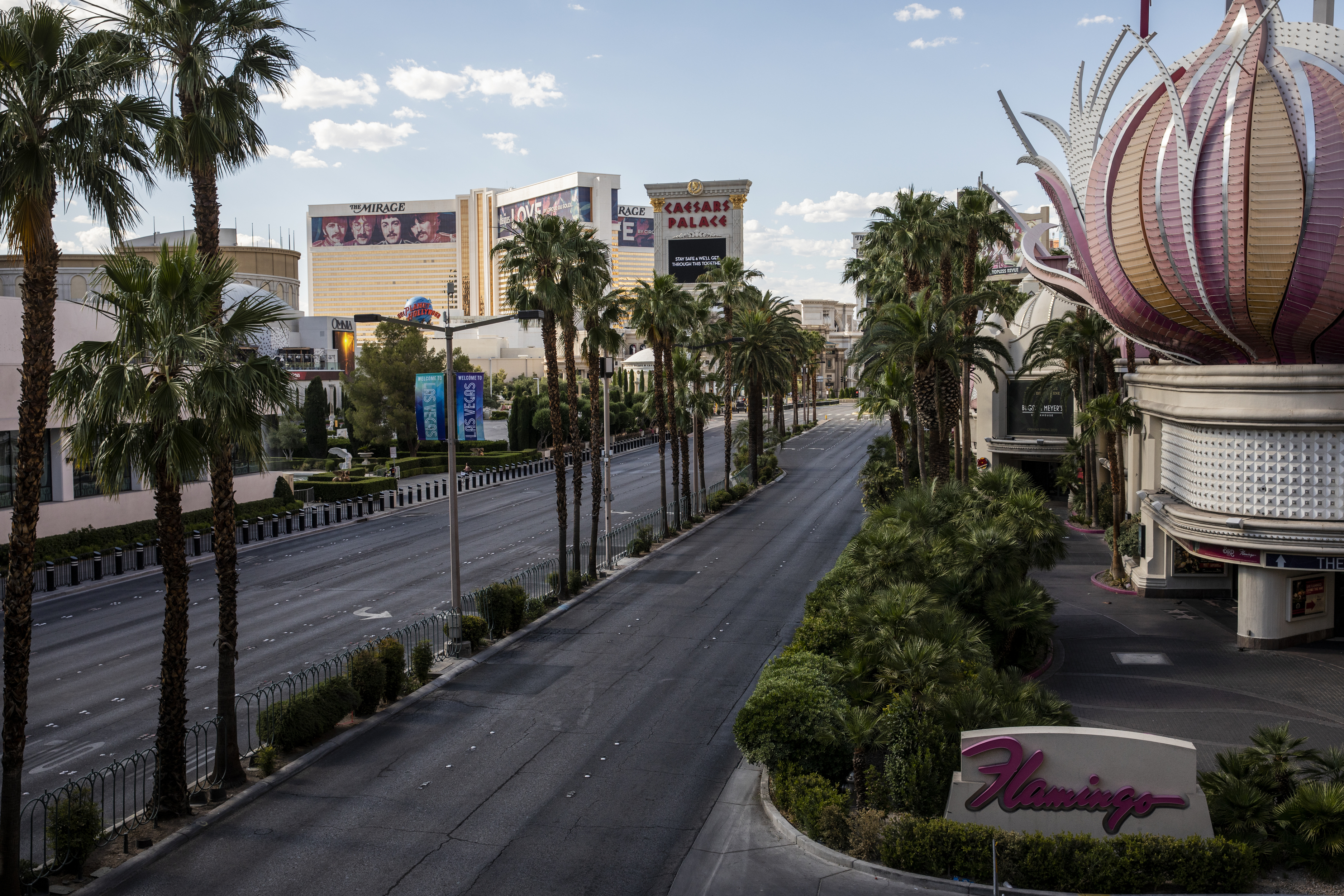 Moments from the Las Vegas Strip during the early days of the COVID-19 pandemic. Gov. Sisolak closed all nonessential businesses for 30 days in 2020, only the second time ever casino doors were shuttered (the first being the JFK's funeral in 1963). The recovery will continue for years, but those early scenes of shuttered doors and a deserted boulevard symbolizes the unprecedented times in Sin City. Images commissioned by numerous outlets including The New York Times, Bloomberg, NBC News, HuffPost, Getty Images