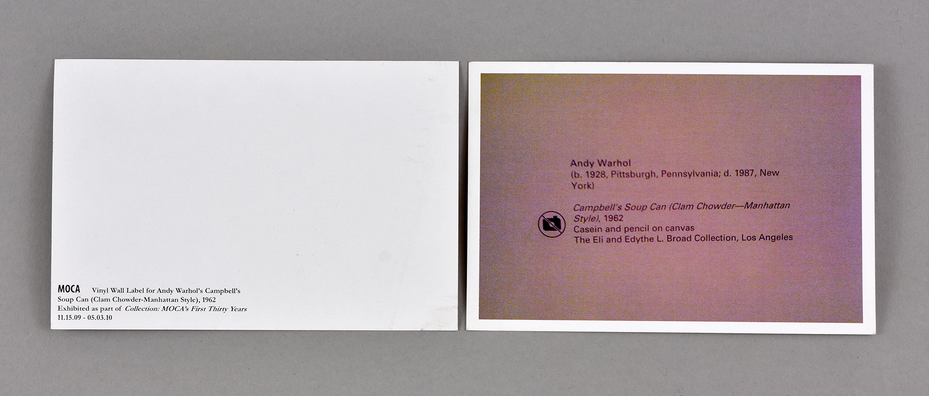 Postcard For The Los Angeles Museum of Contemporary Art