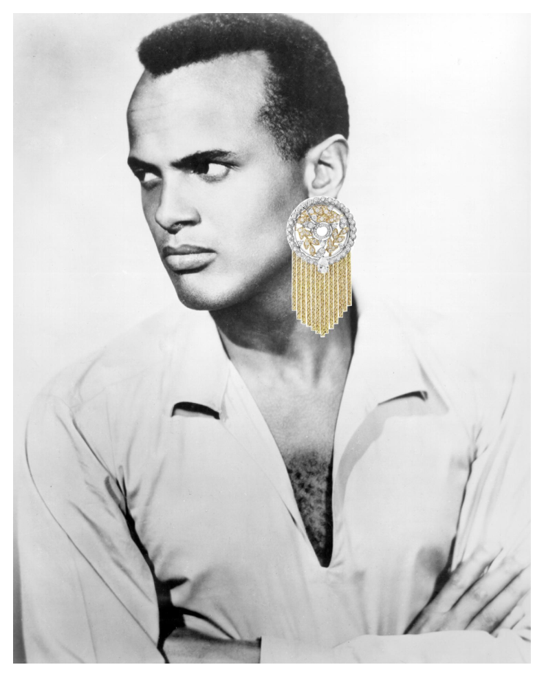 Harry Belafonte for Chanel, 2020, digital photomontage (for VICE)