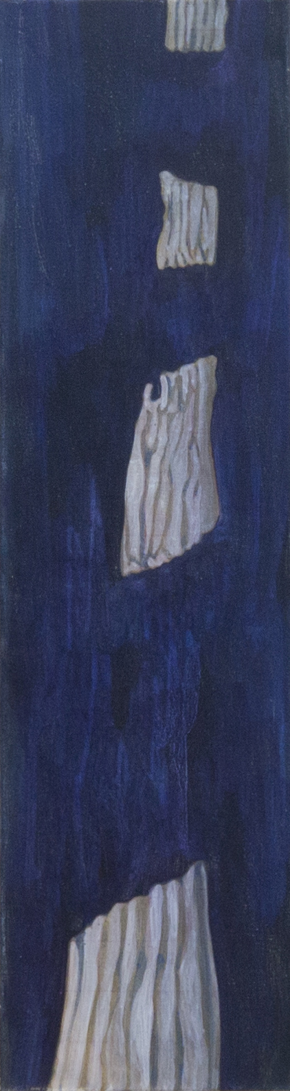 Floating III, 2019, oil on canvas, 70x19cm