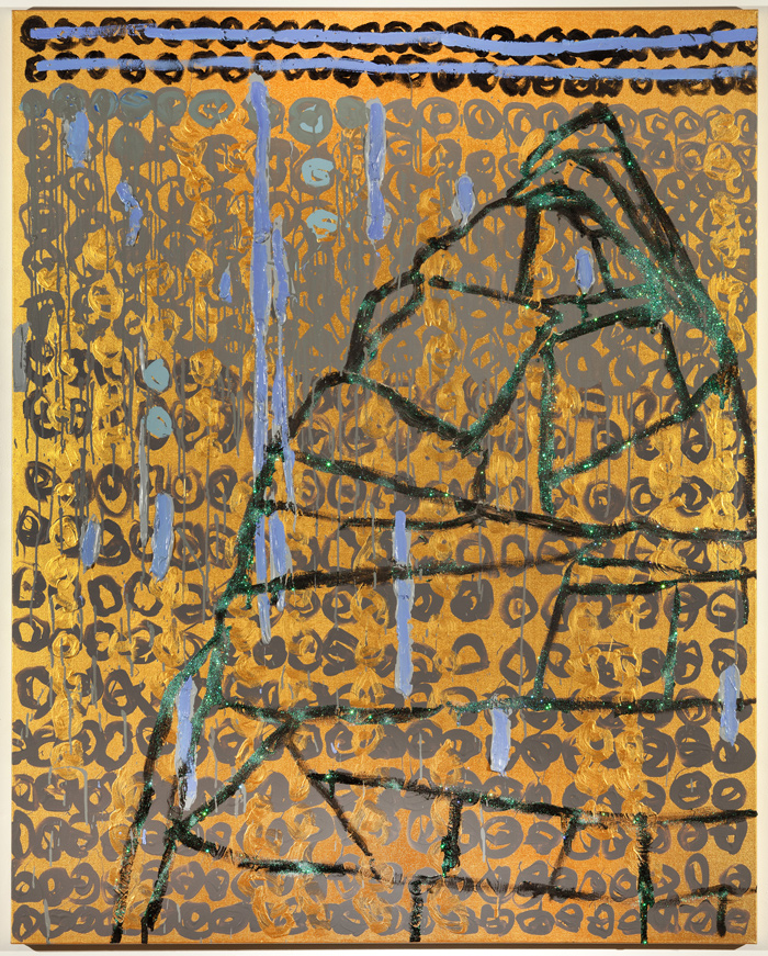 Catskill Camellia #2, 2018, acrylic and oil on canvas, 60 x 48 in