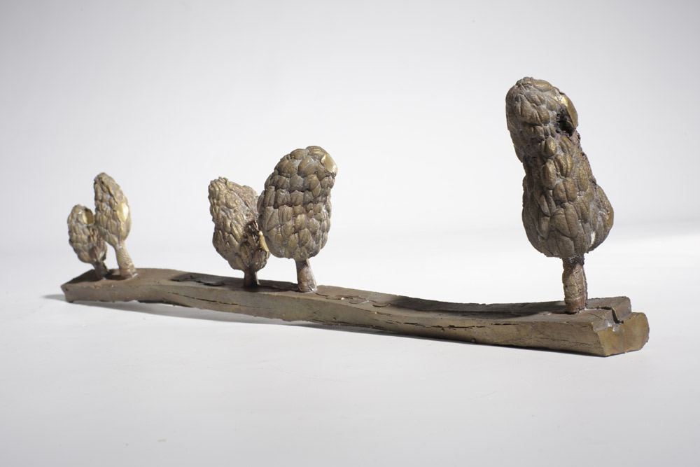 o.T. [Magnolia glandiflora 5/6], 2019 Bronze-Guss 12 x 8 x 44 cm