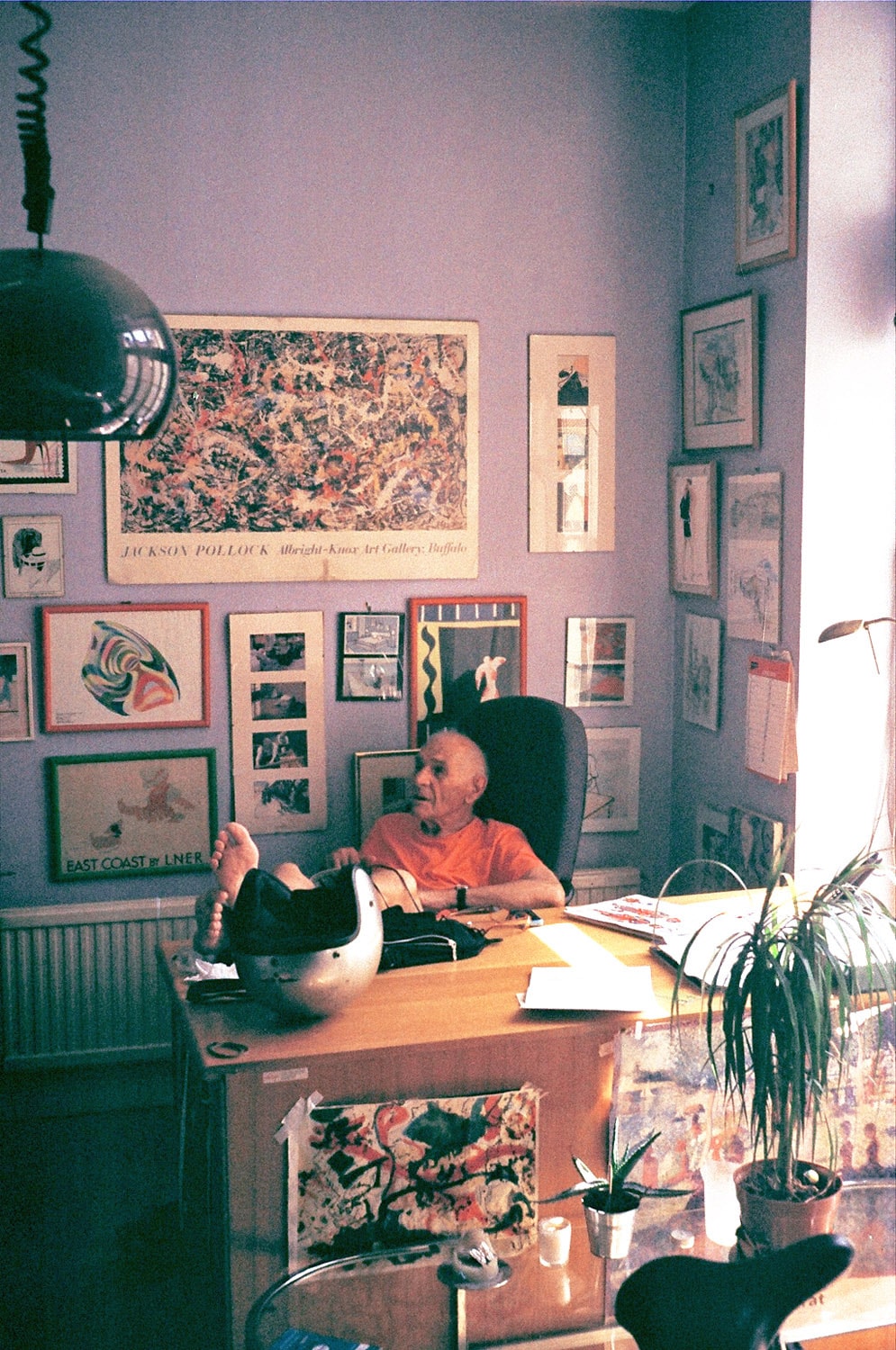 Ron at his desk
