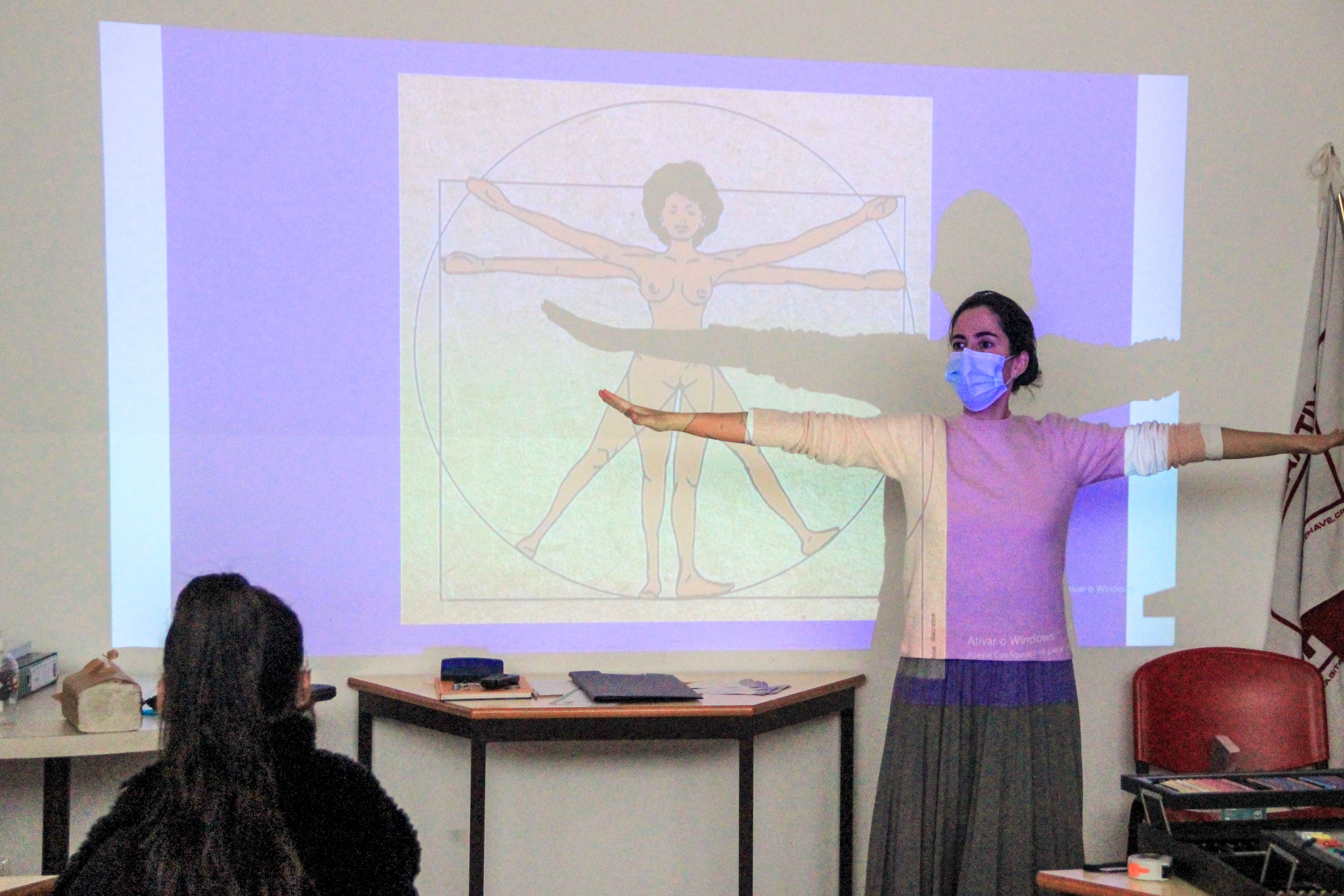 Explicação sobre as medidas da figura humana