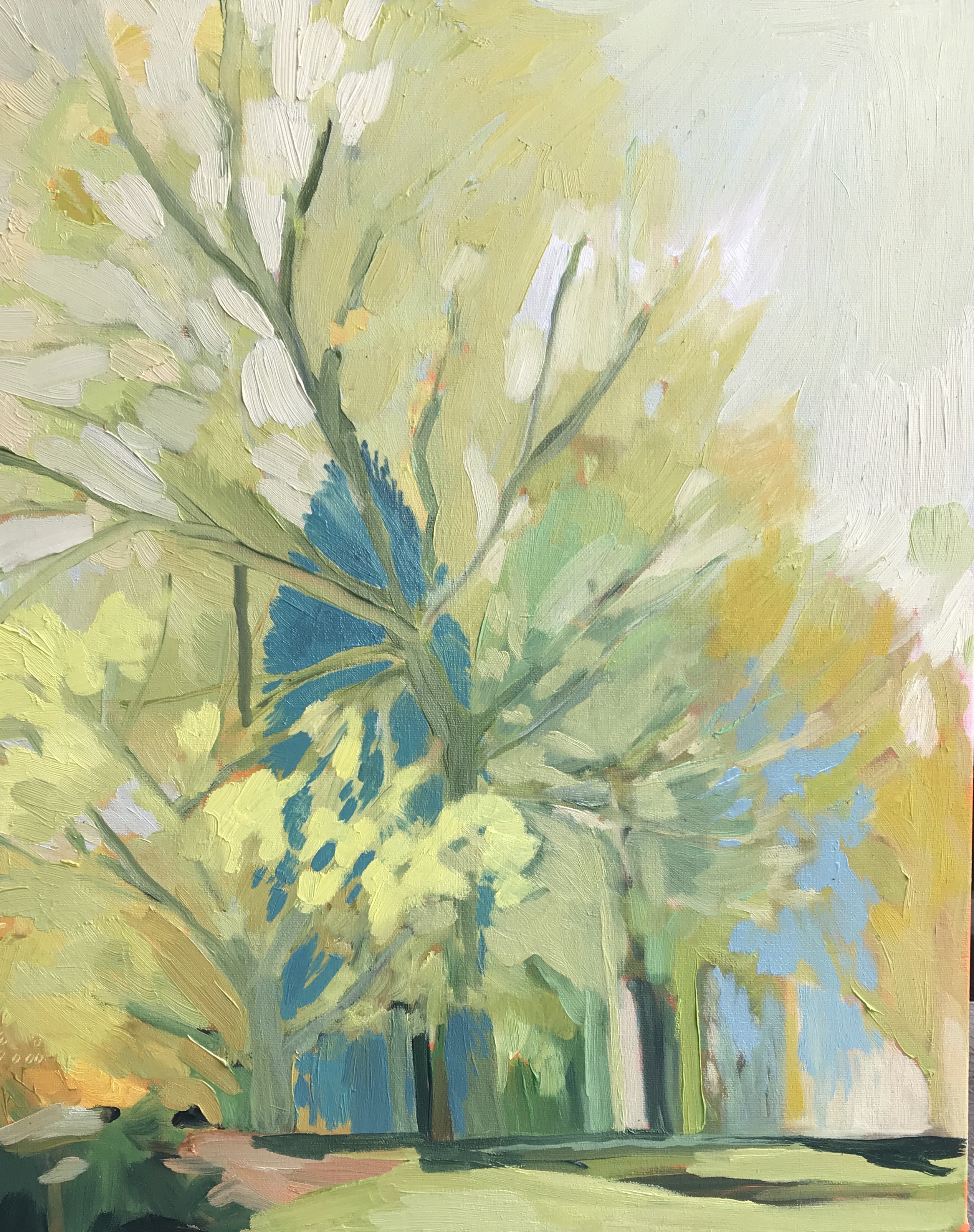 Grief of Green Oil on canvas. 16x20. 2018