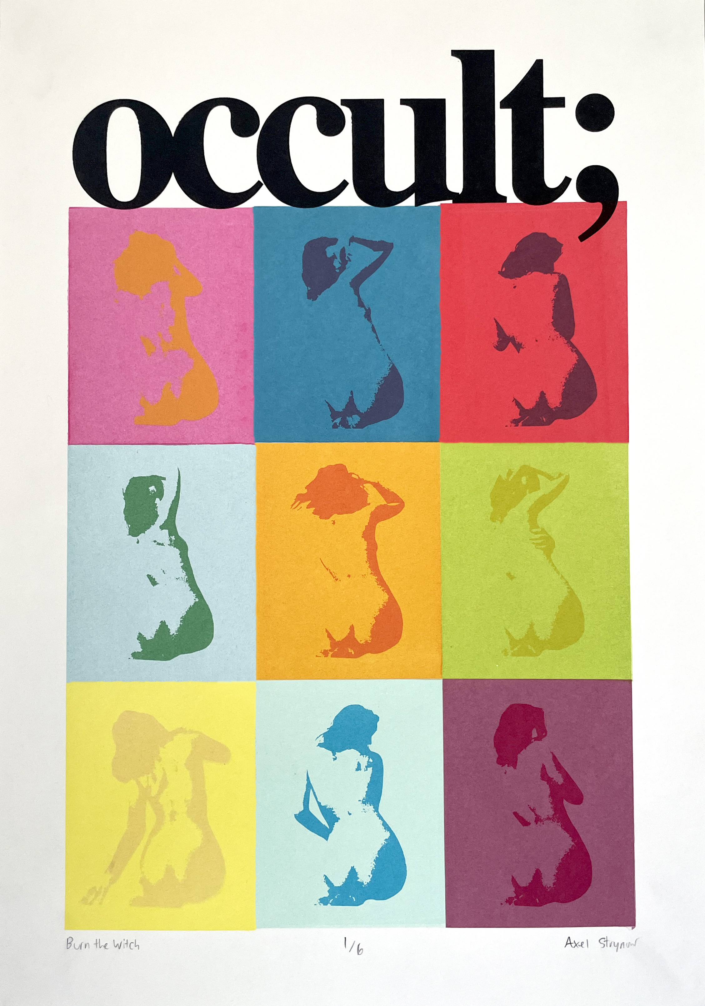 BURN THE WITCH screenprint (18"x14")