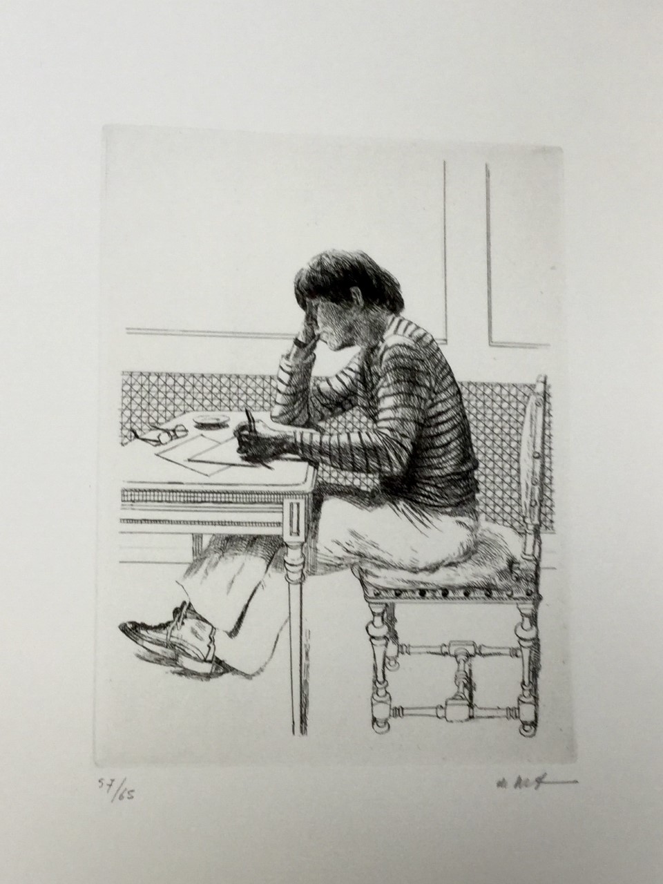 Pierre Bartier 1976 - eau forte, pointe sèche 20x15cm