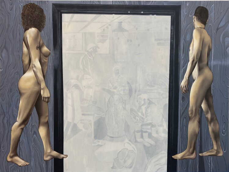 Large Movable Mural. Currently at Private Residence. Chicago, IL