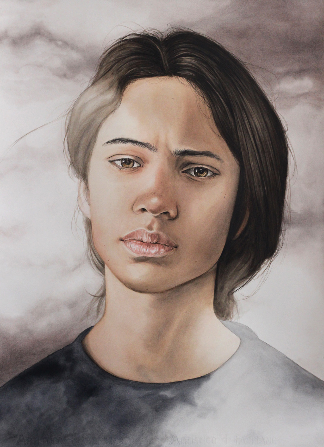 Glance, Watercolour on Paper, 770 x 560mm, 2020