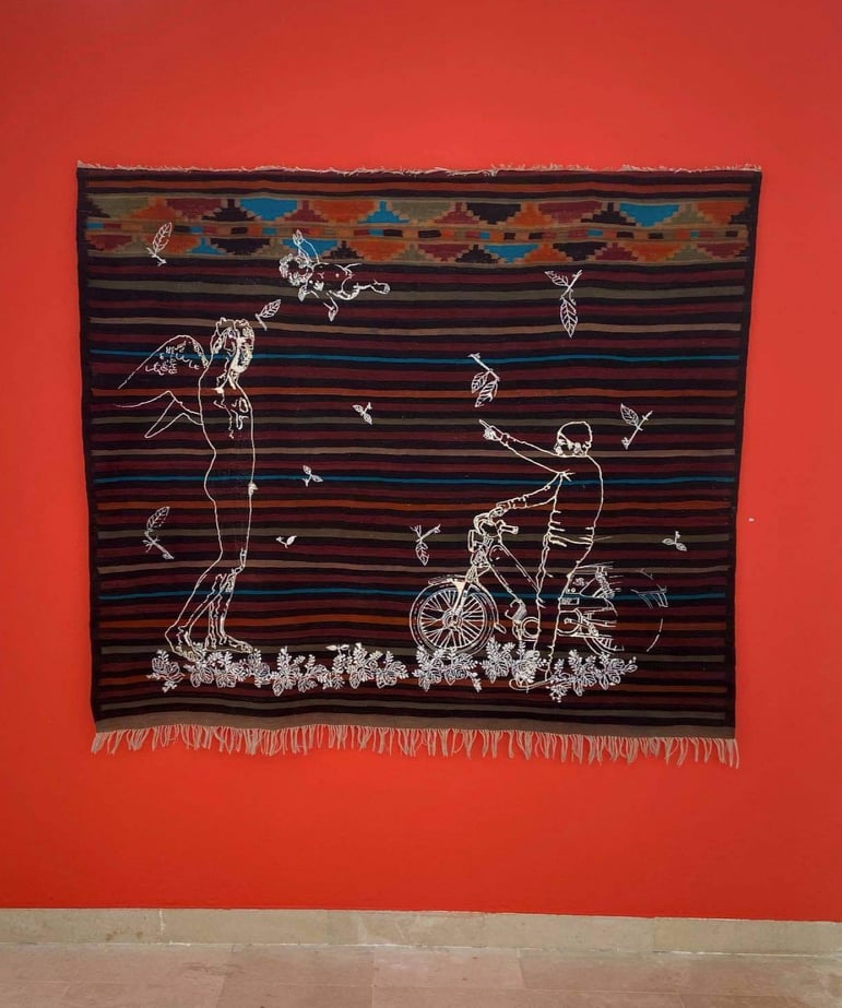 White Grass, 185x140cm, 2021