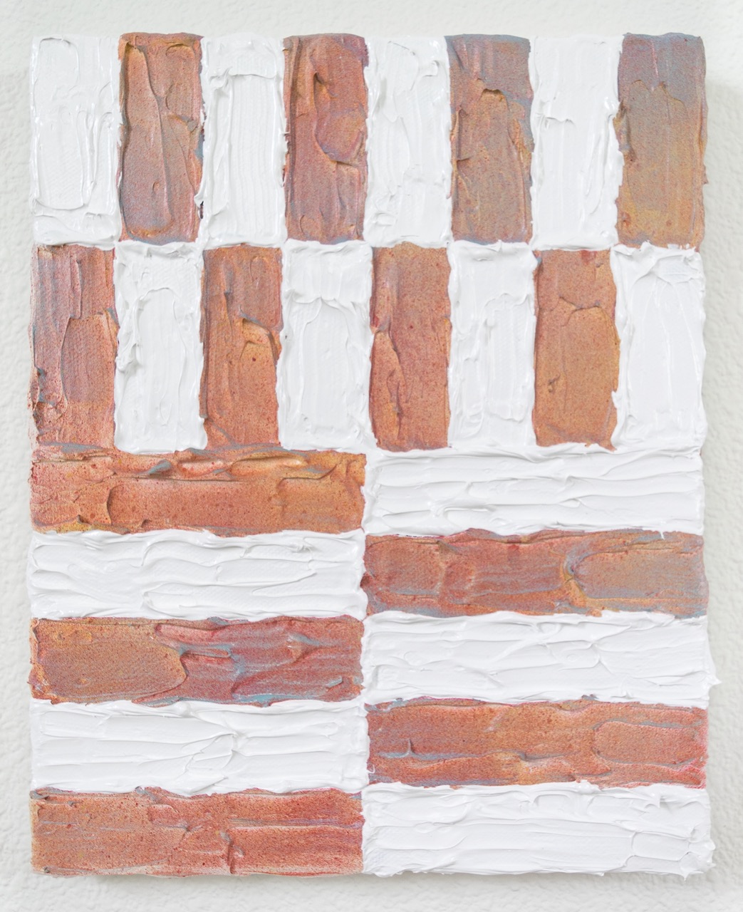 Confused Checkered Flag Acrylic, enamel, canvas 8 x 10 inches 2017