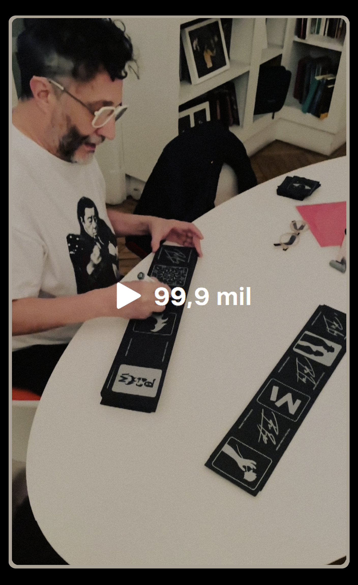 Paez signing authenticity certificates on Instgram (Click to open)