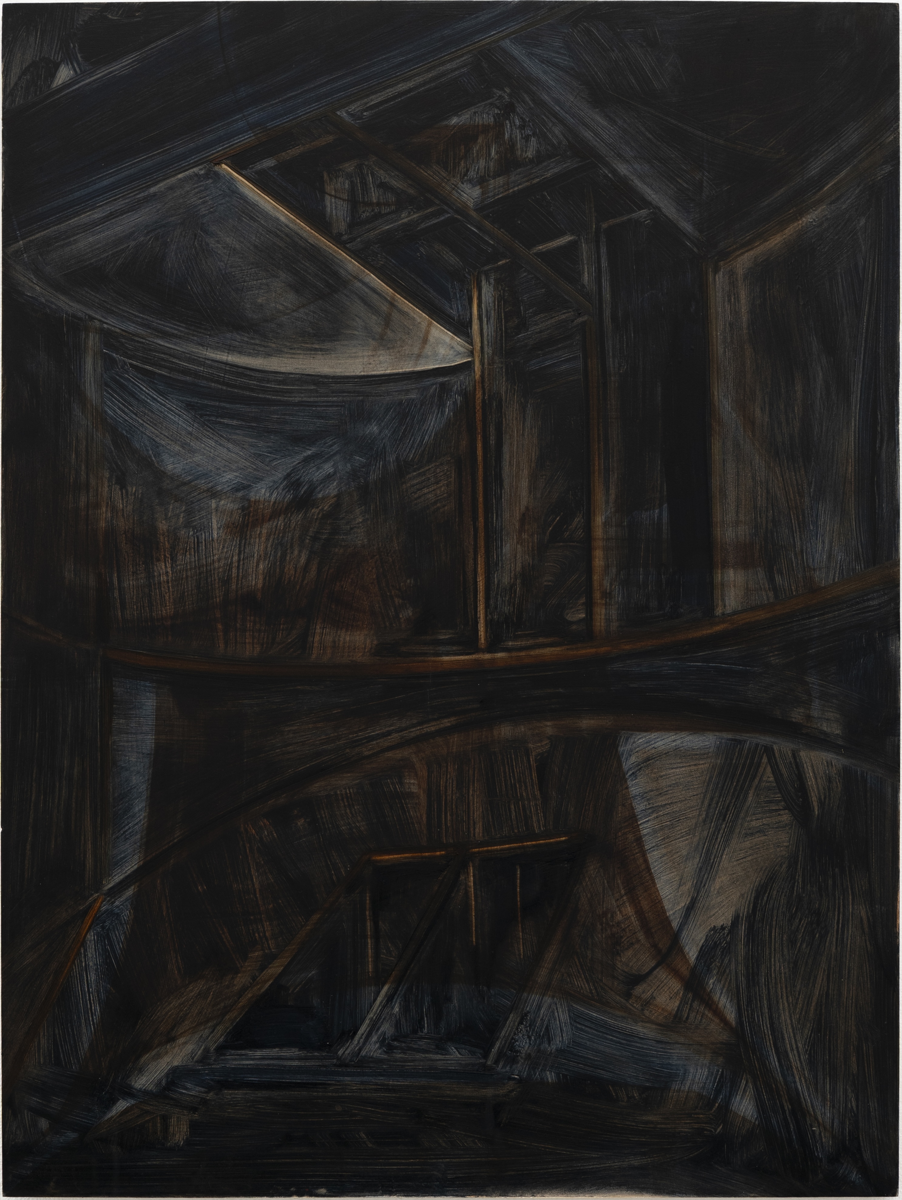 Waiting to go, oil on panel, 24 x 18 inches, 2025