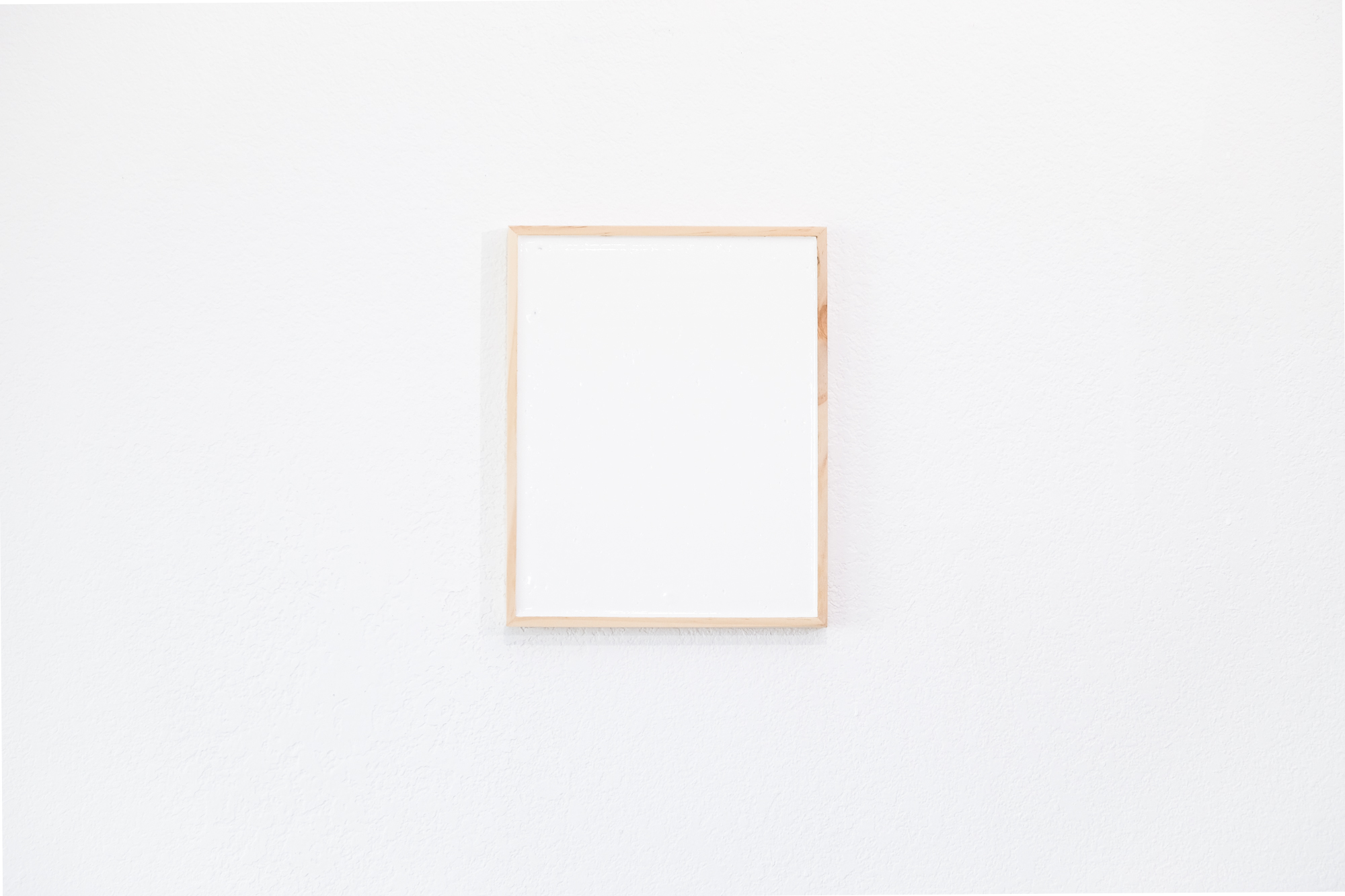 Just White 05, 2019, Acrylic on wood panel, 10 x 8 in