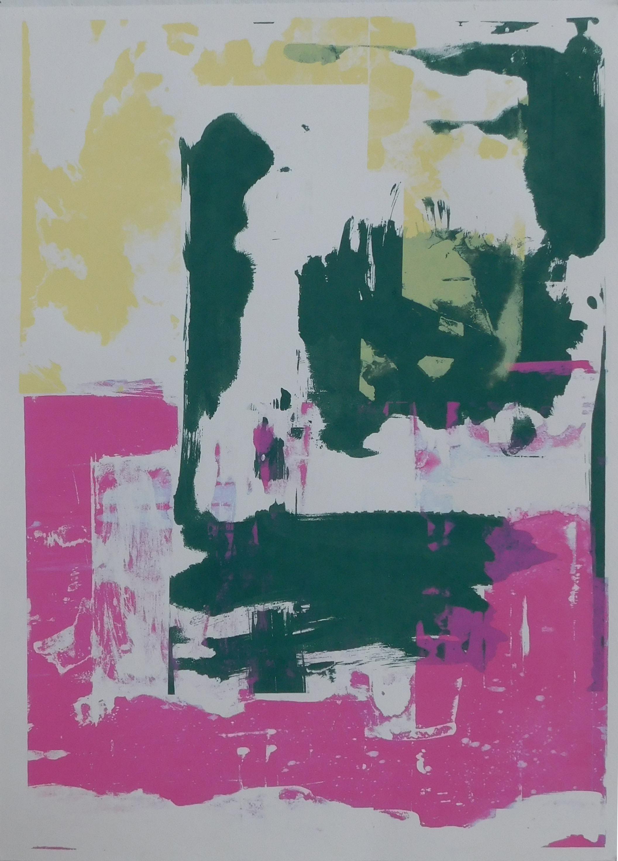 untitled 4. acrylic and silkscreen 22"x30"