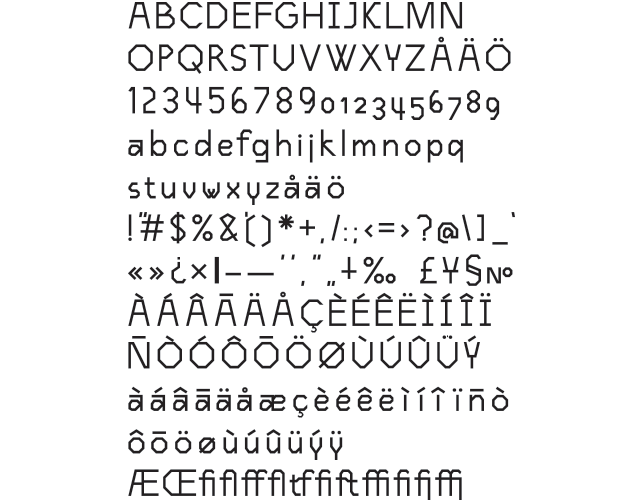 Bibi – Typeface design (w. G. Kanulf)