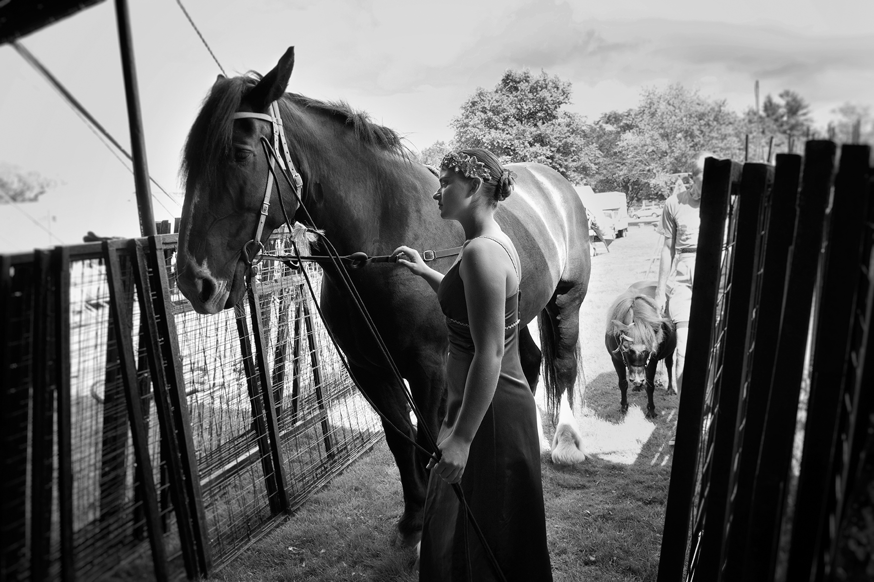 Miss Paulina backstage before her "Big & Little" show.