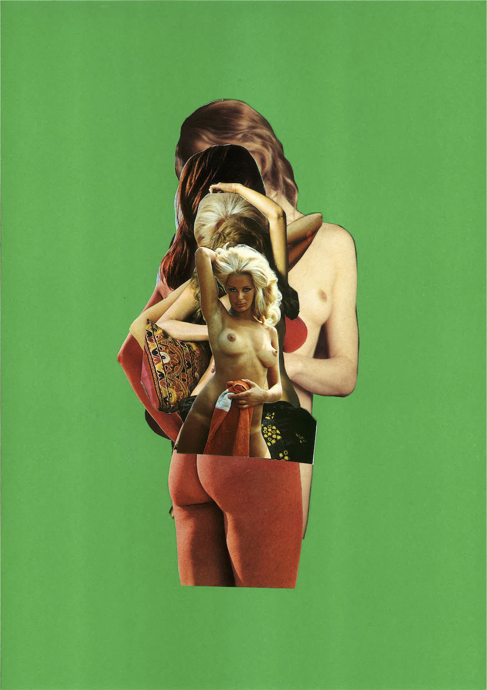 Quintuple (Green), 2015, photomontage, 29.7 x 42 cm
