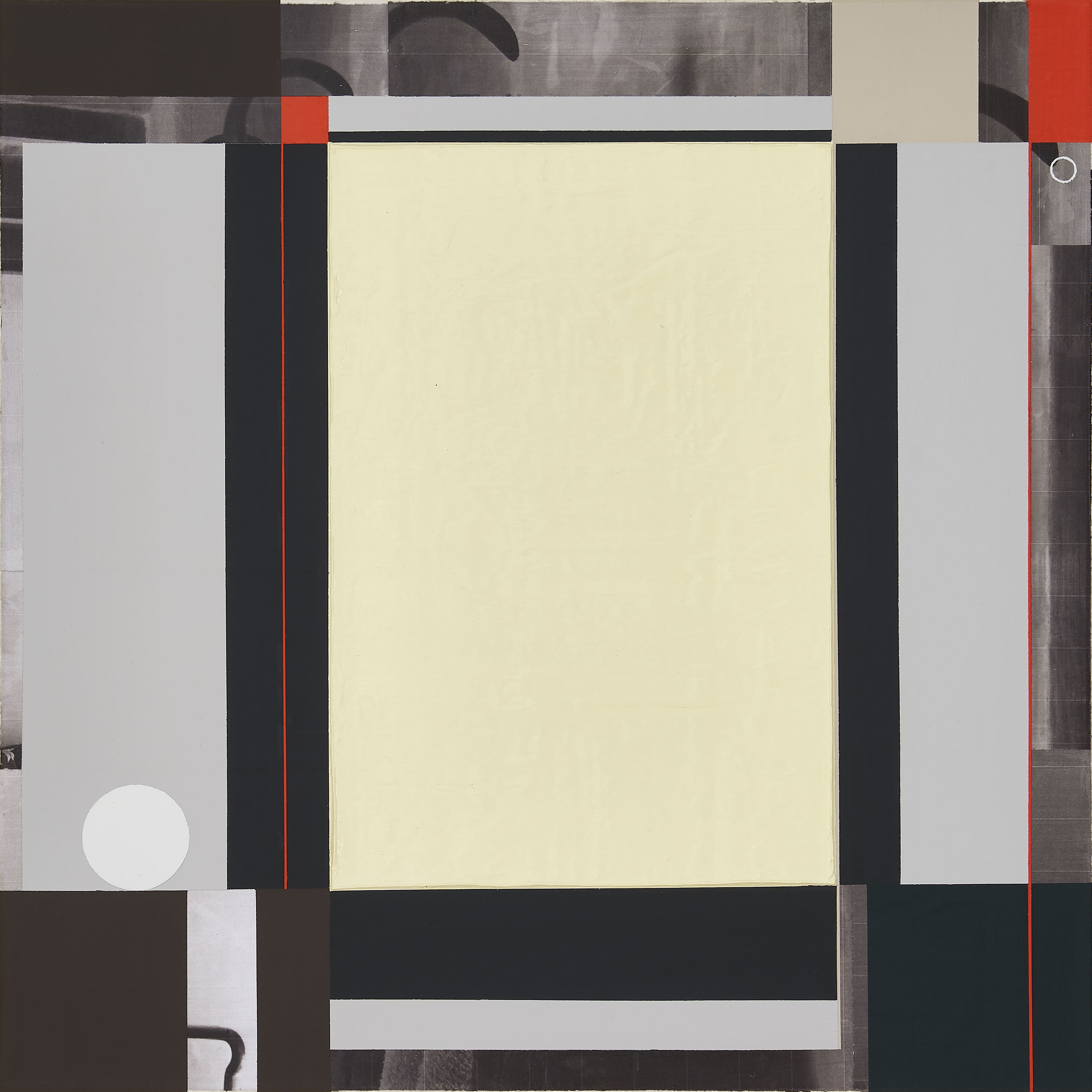  A Bird Man’s House, 2020, Acrylic and Photo-Collage on Canvas, 53 x 53 cm