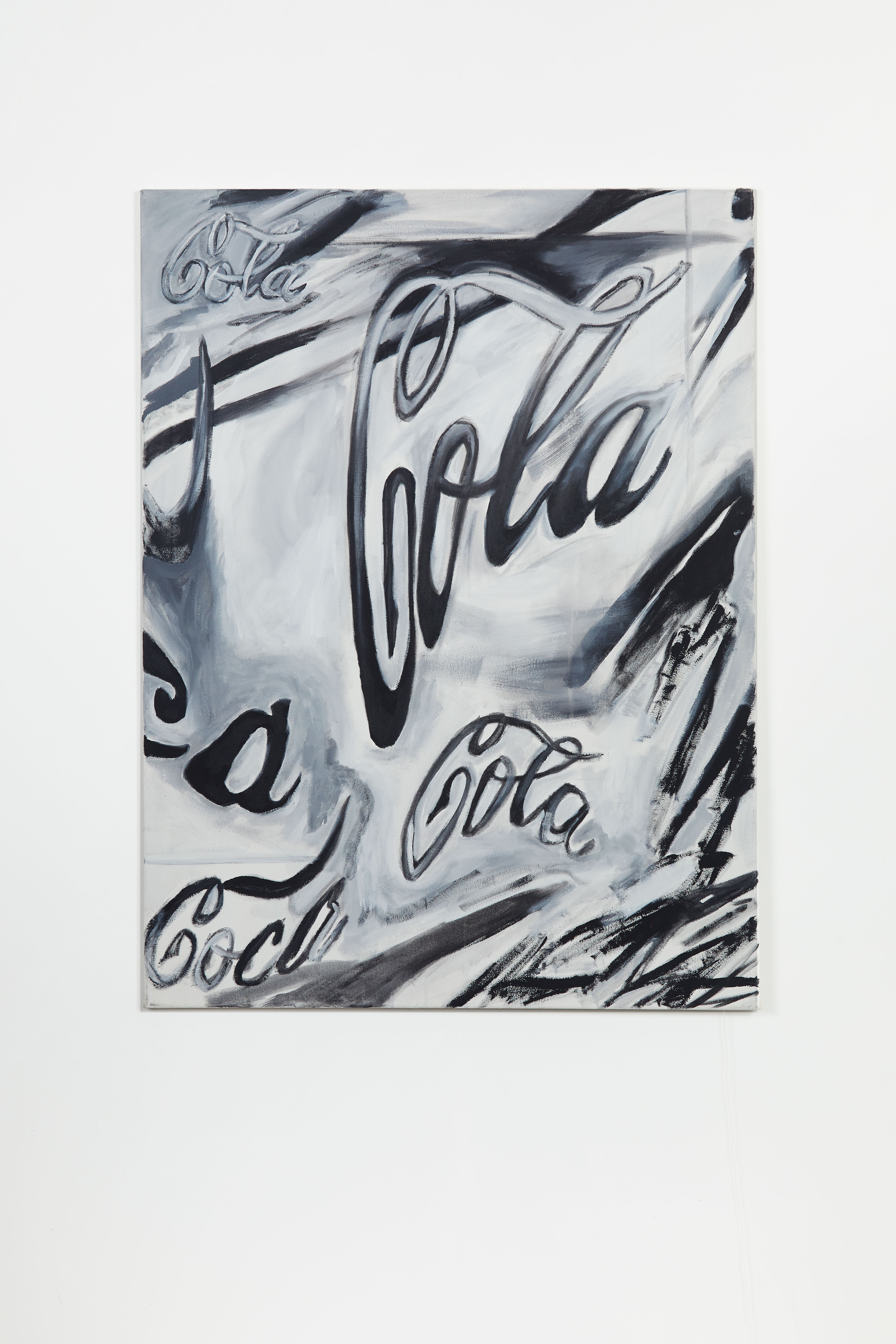 Untitled (Coca Cola #3), 2019, Acrylic on canvas, 40 x 30 in.