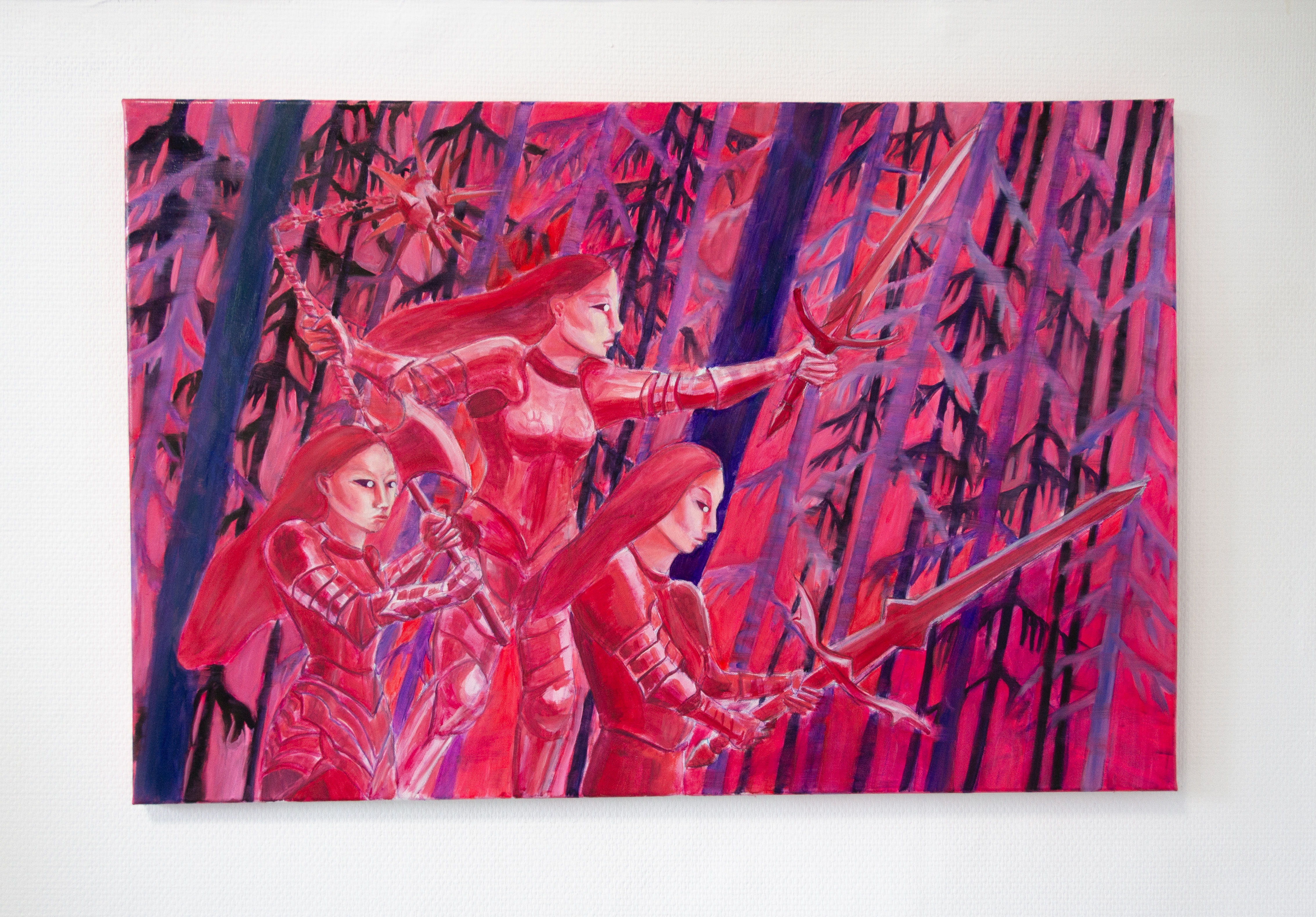  Swords. 90 x 60 cm. Huile sur toile. 2024