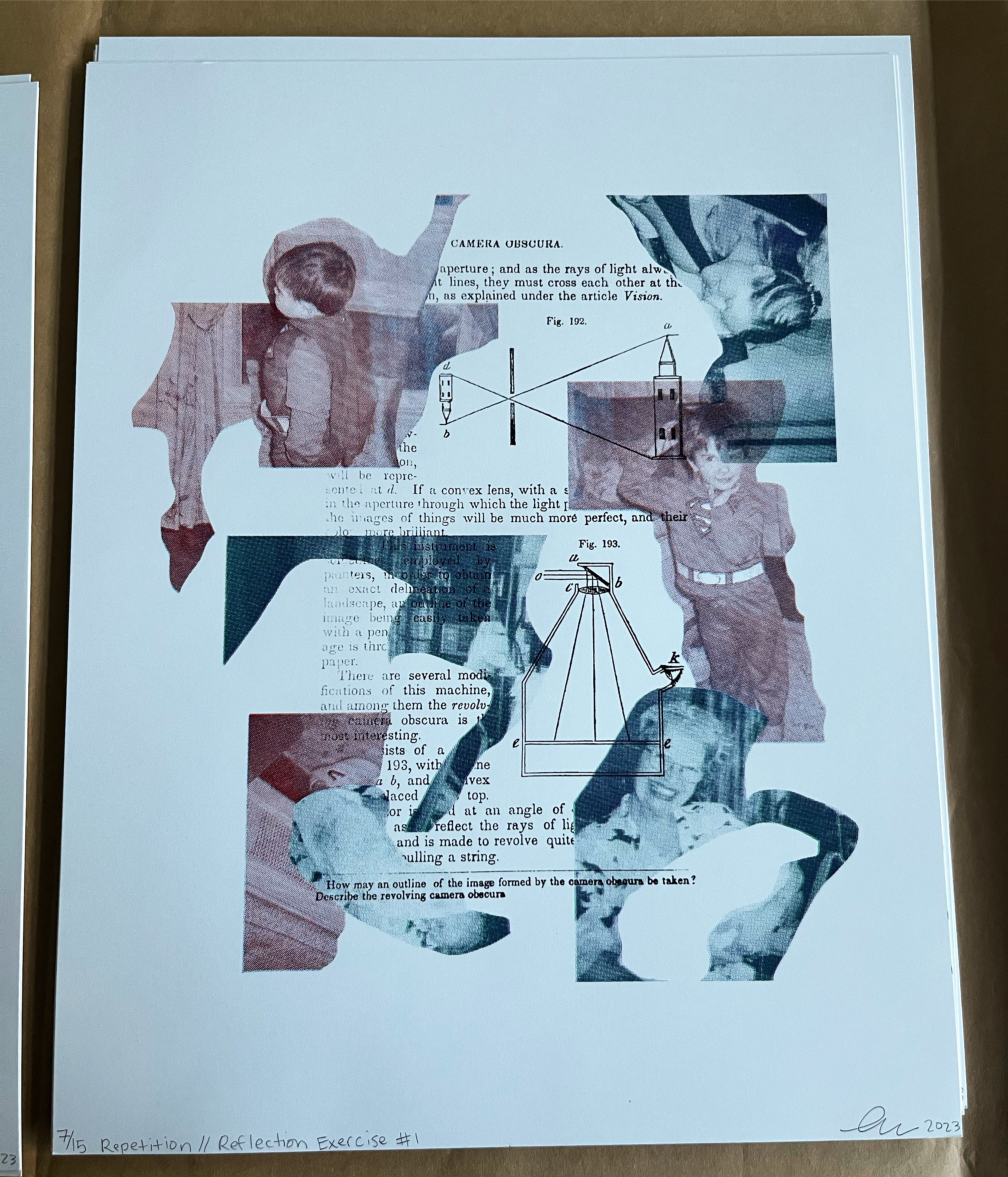 "Repetition // Reflection Exercise #1", five color screenprint (2023)