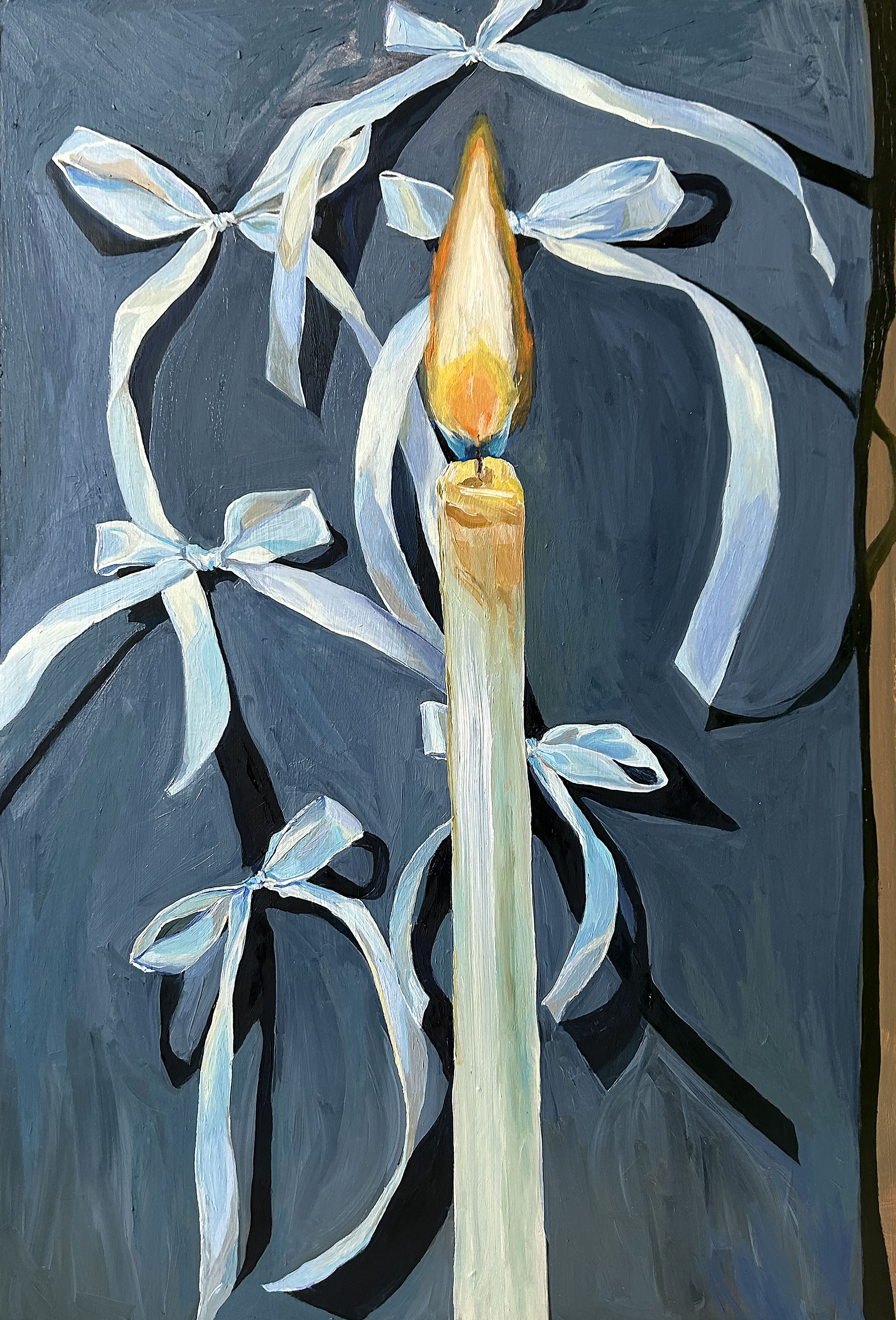 Candle 16x24 in, oil on board