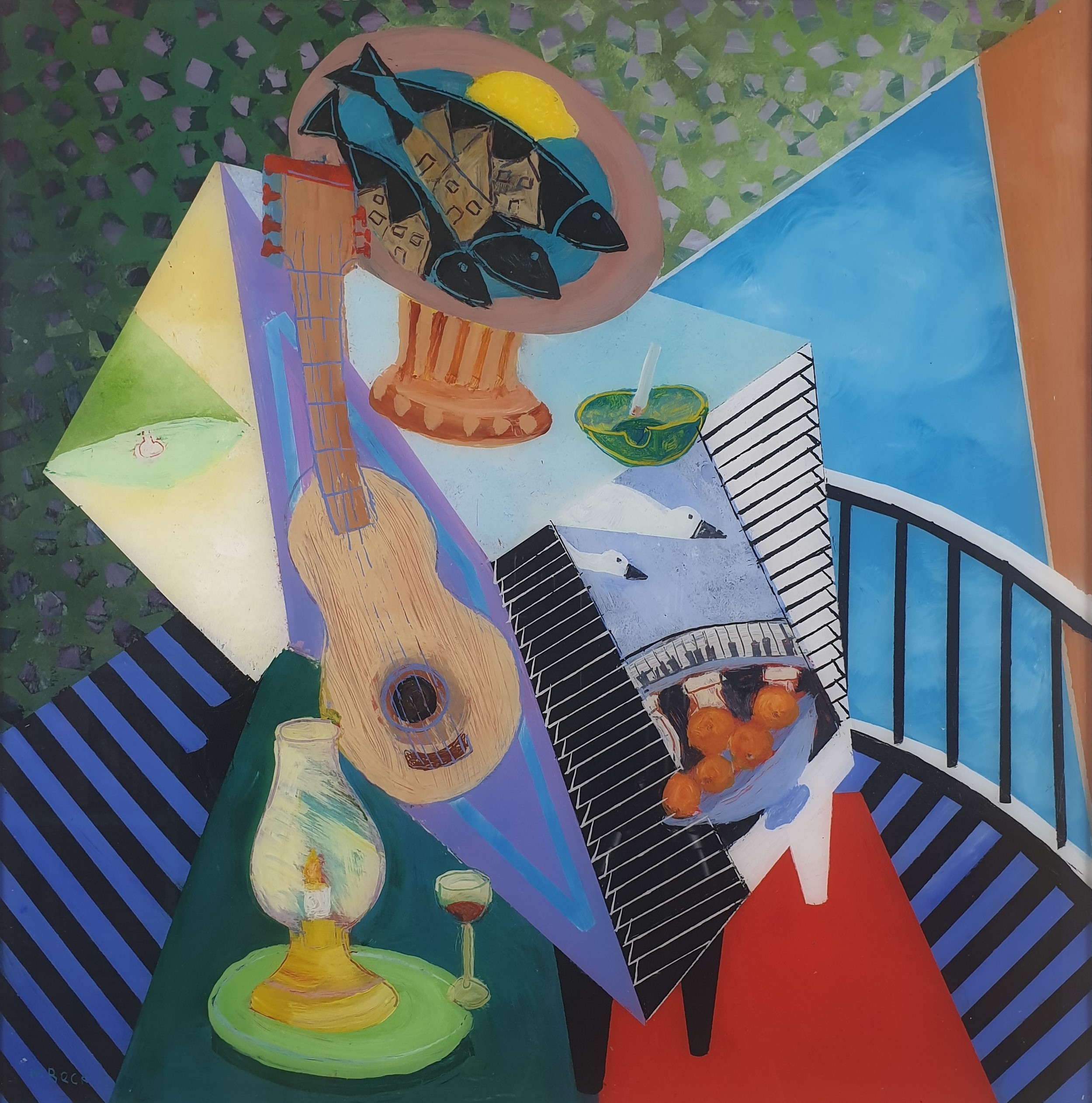 Alternative Dimension, Acrylic on Perspex 70 x 70, 2020