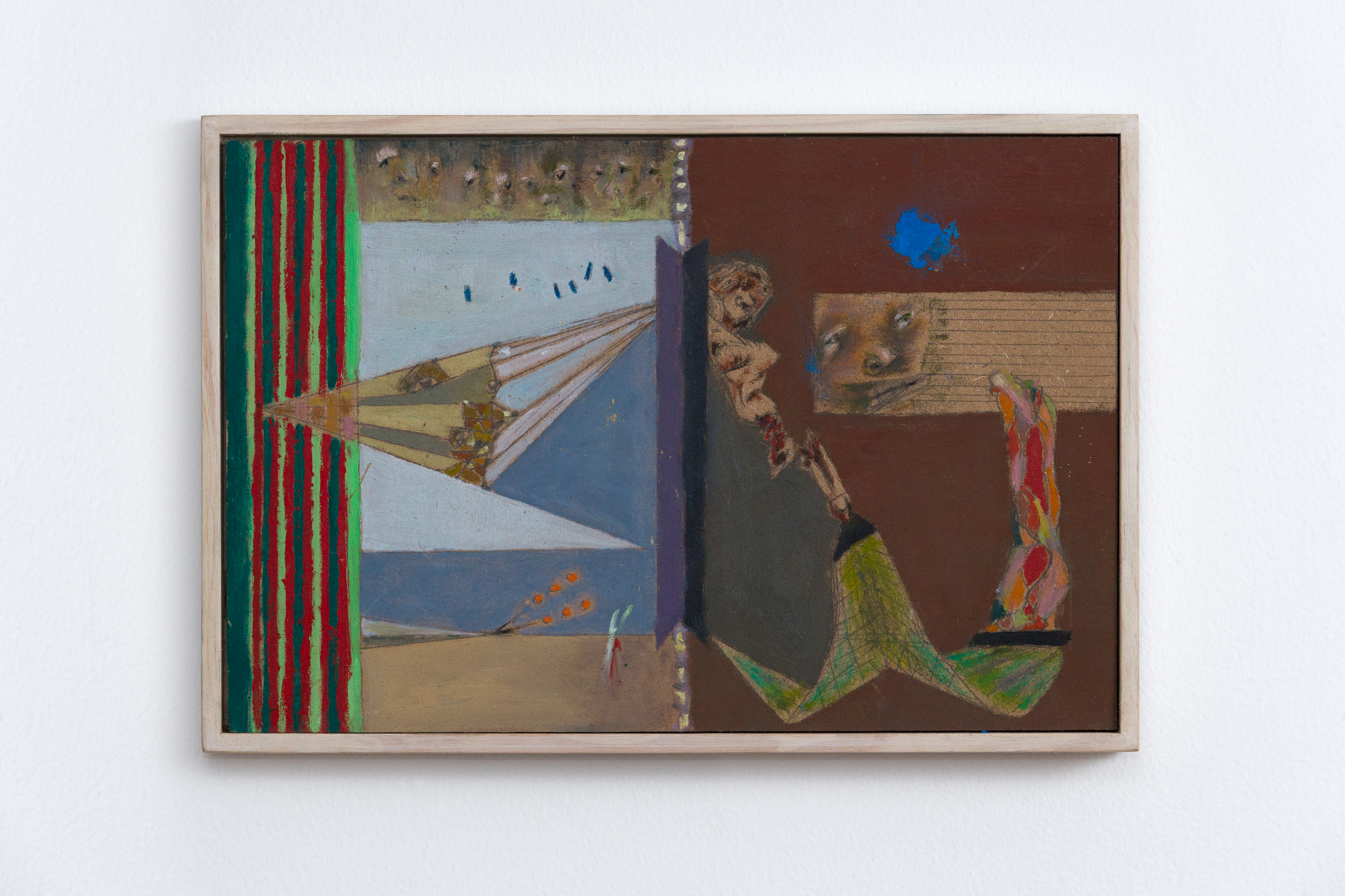 Rodrigo Echeverría CCTV, 2023 Oil on wood panel 7 7/8 x 11 3/4 in 20 x 30 cm