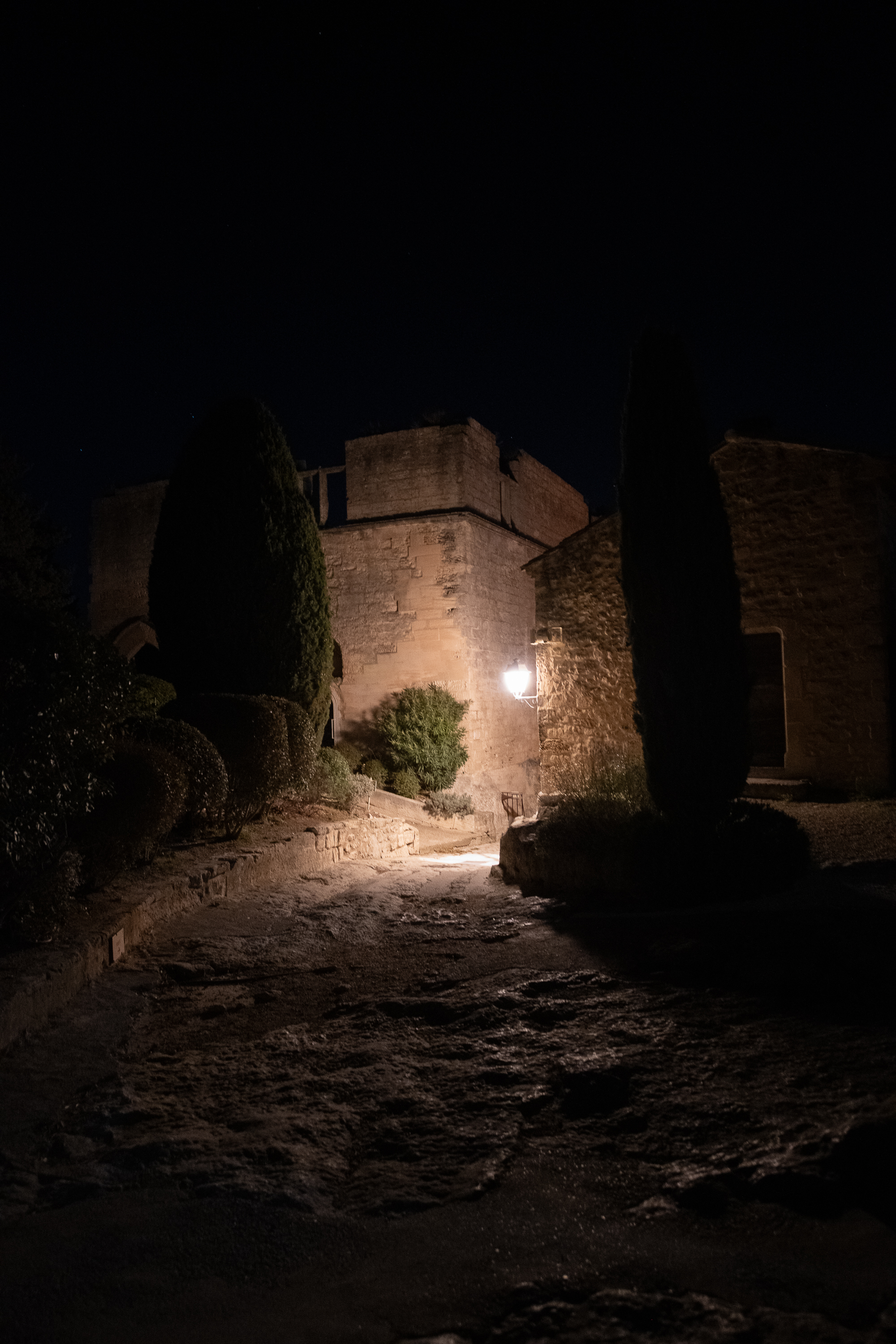 Les Baux-de-Provence, Lei Bauç en provençal, située dans le département des Bouches-du-Rhône en région Provence-Alpes-Côte d'Azur.  Situés dans le massif des Alpilles.
