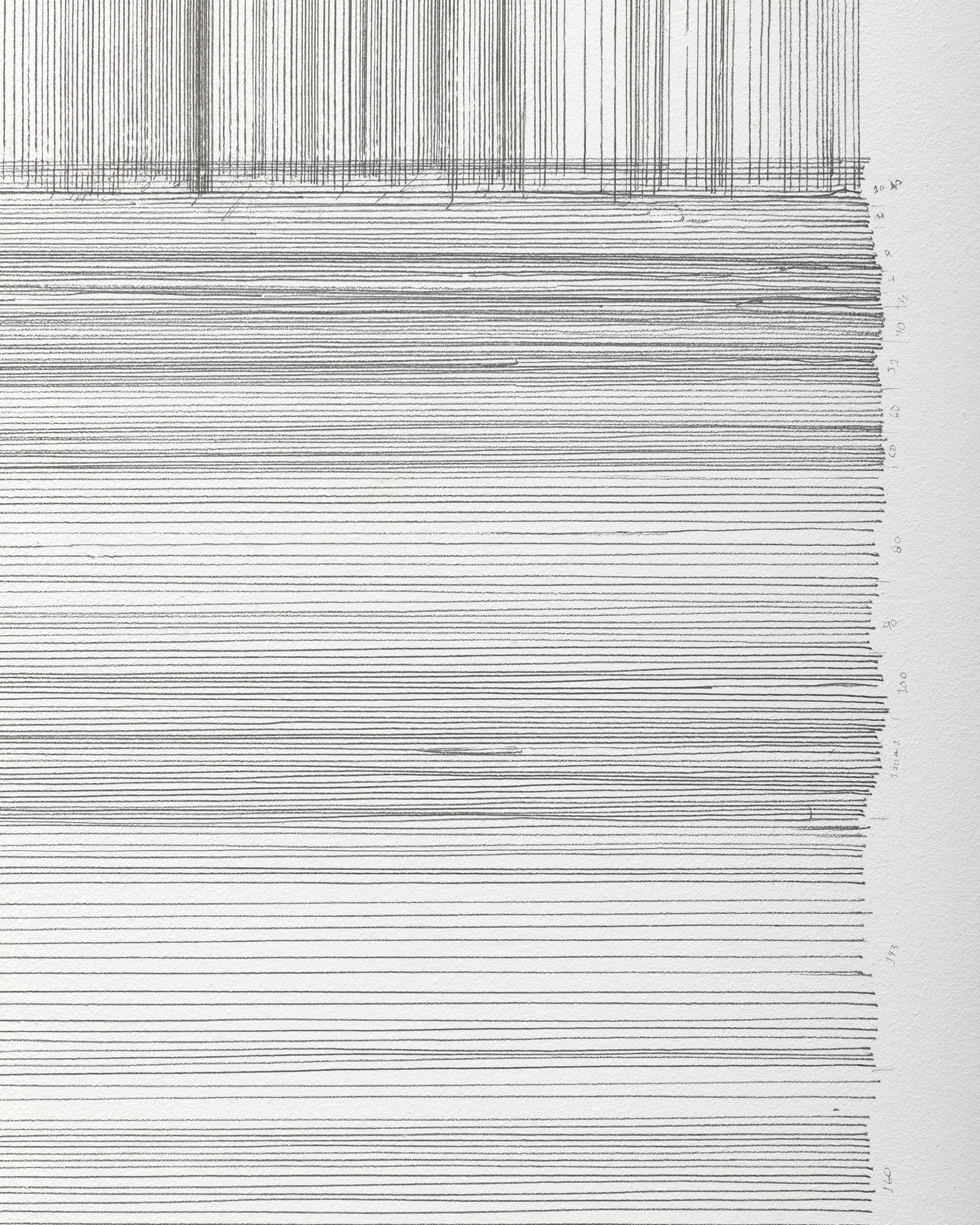 Detalle, dibujo de distancia, Puerto Rico / Londres. 2011