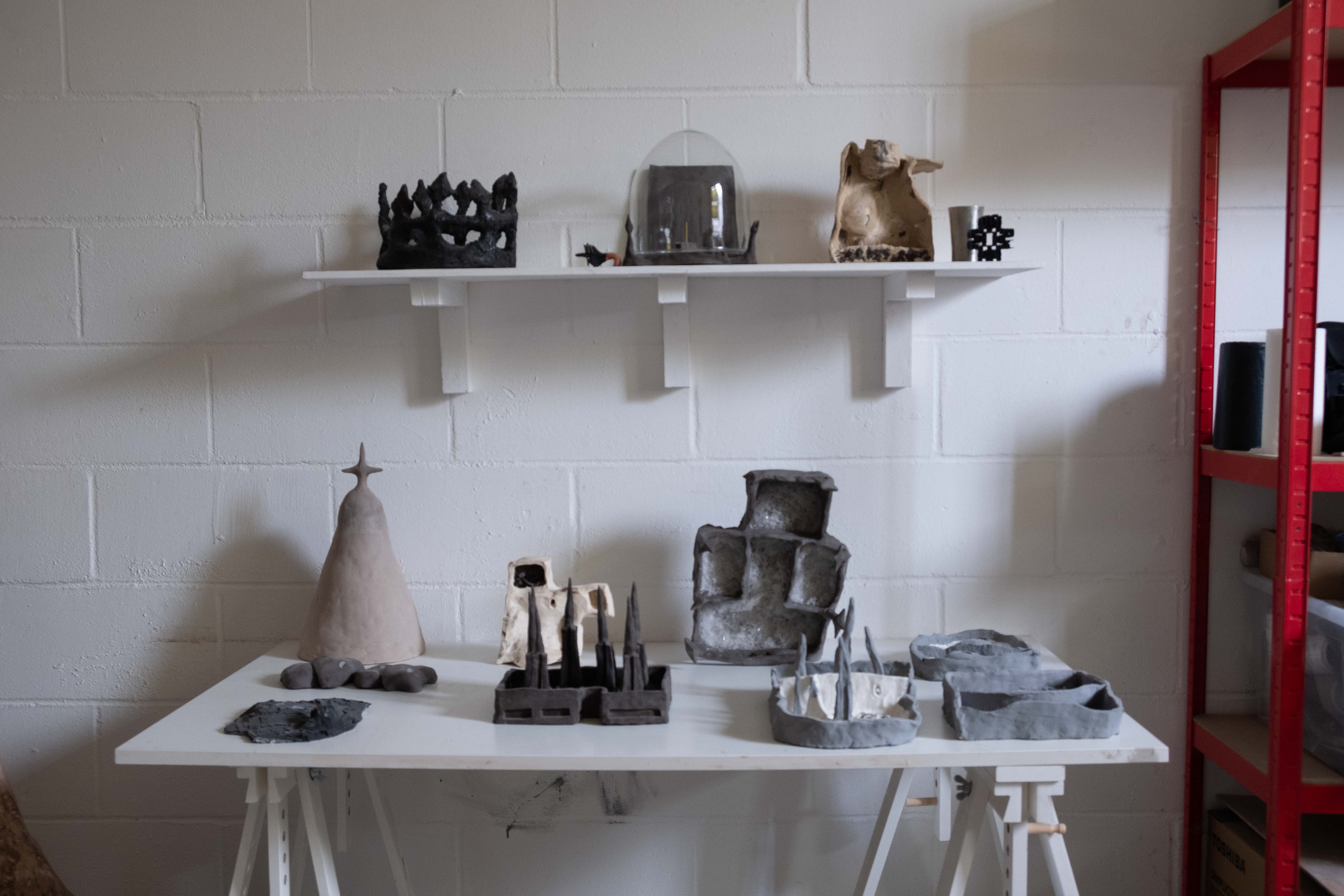 AT ARTIST'S STUDIO FOR A HAUSU(-INSPIRED) PARTY, WORKS BY POLAM CHAN