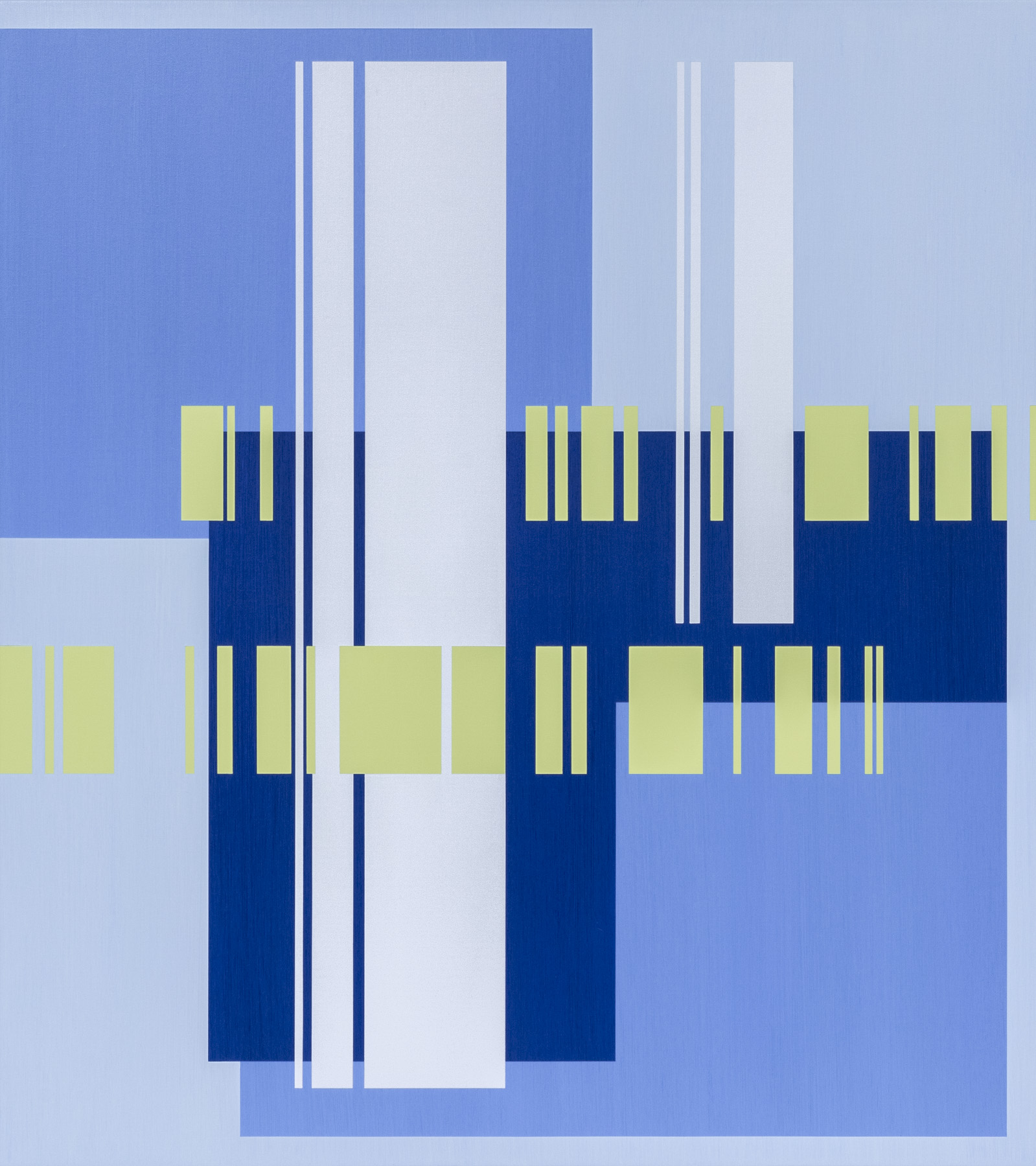 Approaching Capacity no. 32. Acrylic on linen, 92 x 81.5cm