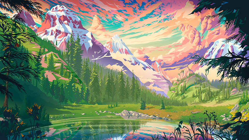 pacific northwest illustration