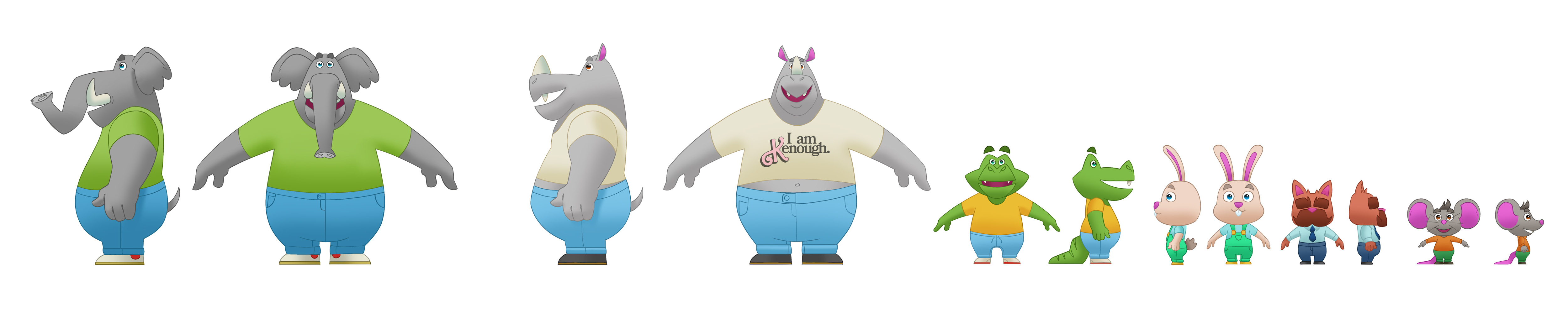 Supporting characters turnaround