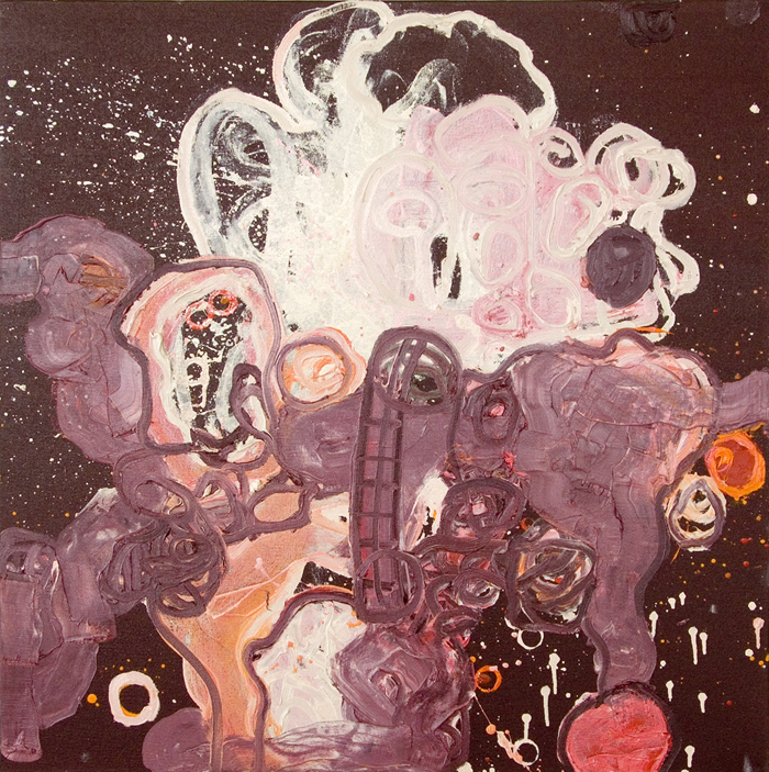 Night of the Blackout, 2007-2008, oil on canvas, 30x30in