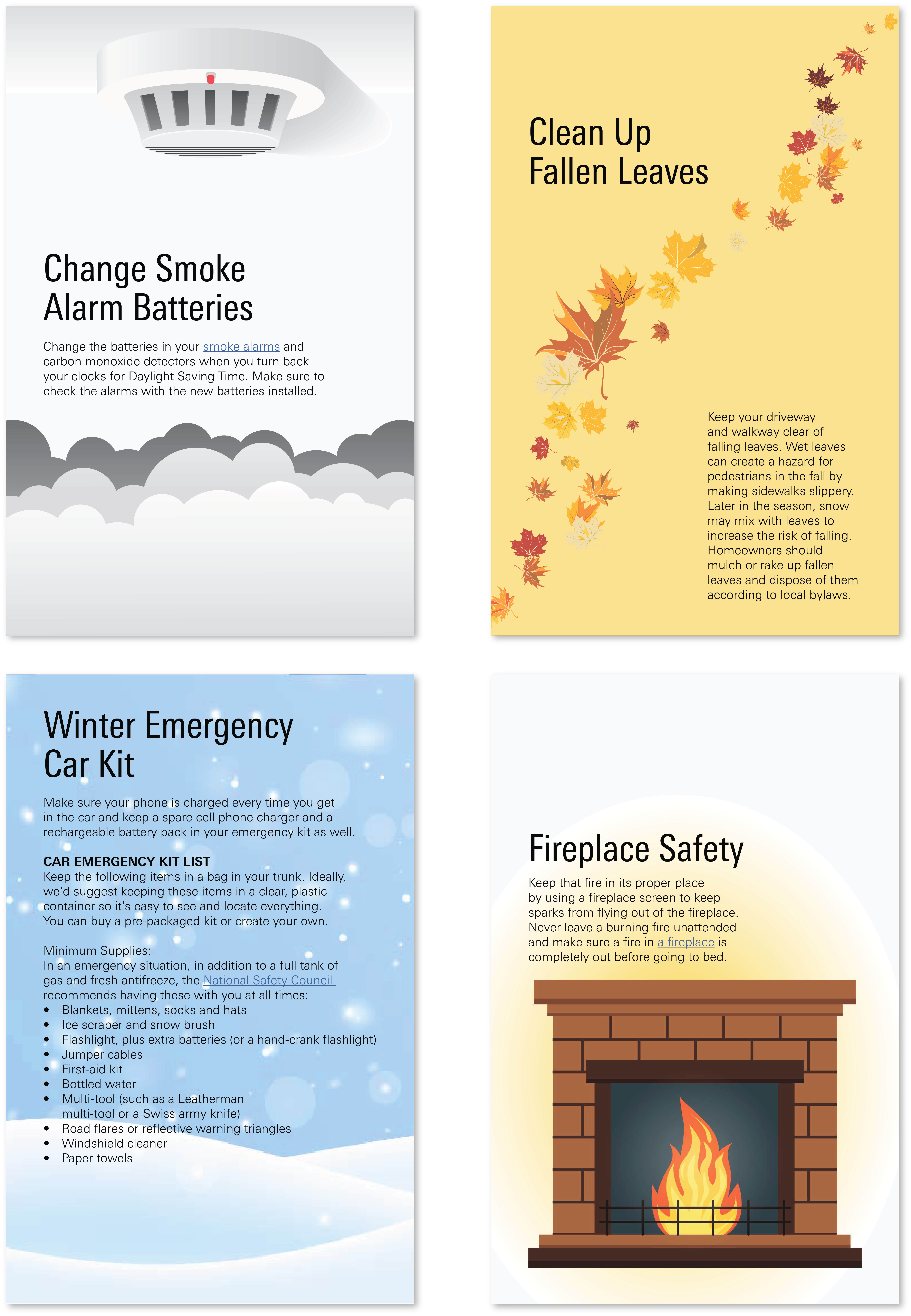 Page samples from a weather awareness flipbook.