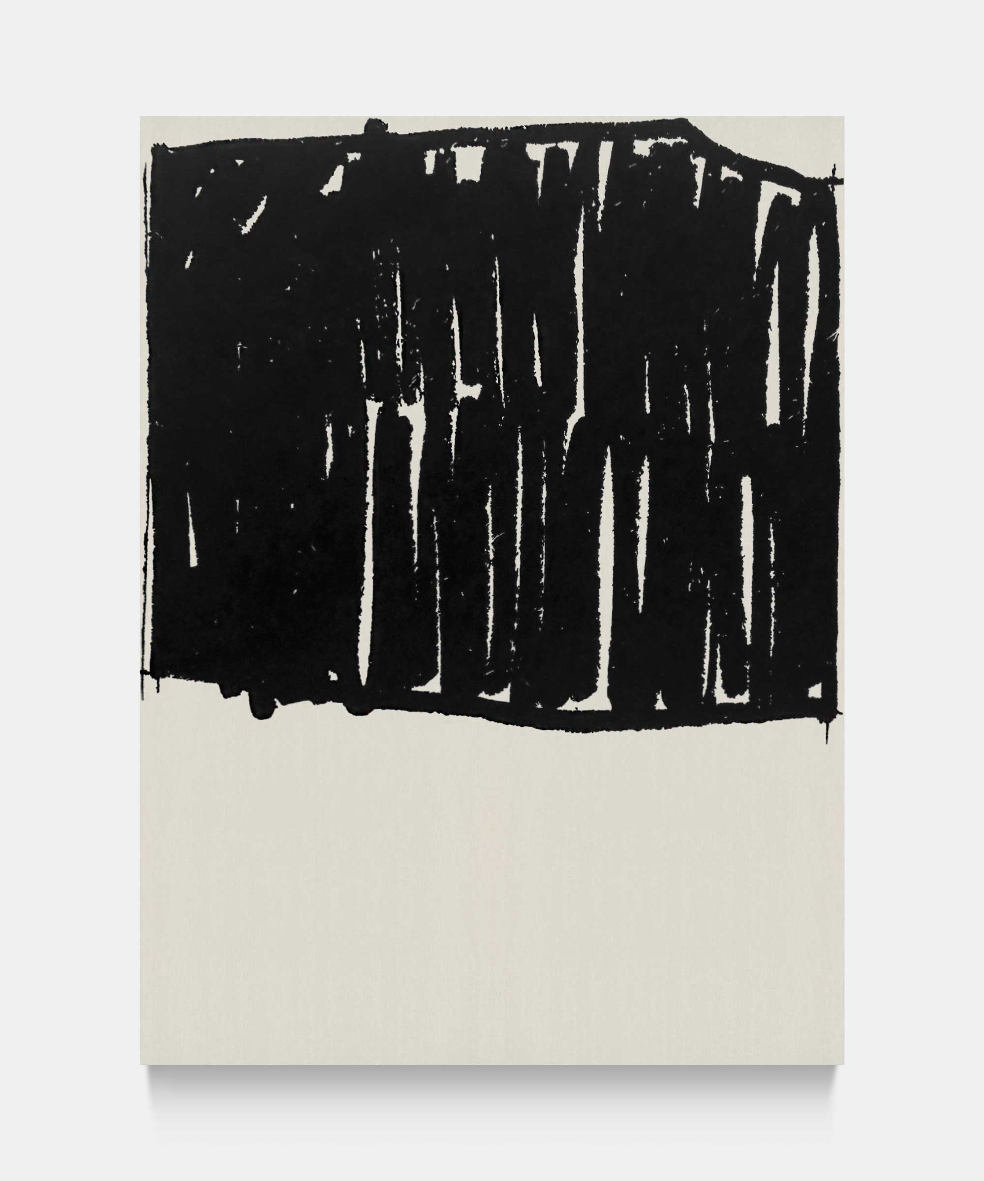 Lines, 2016. Copper oxide on canvas. 130&#160;×&#160;175&#160;cm.