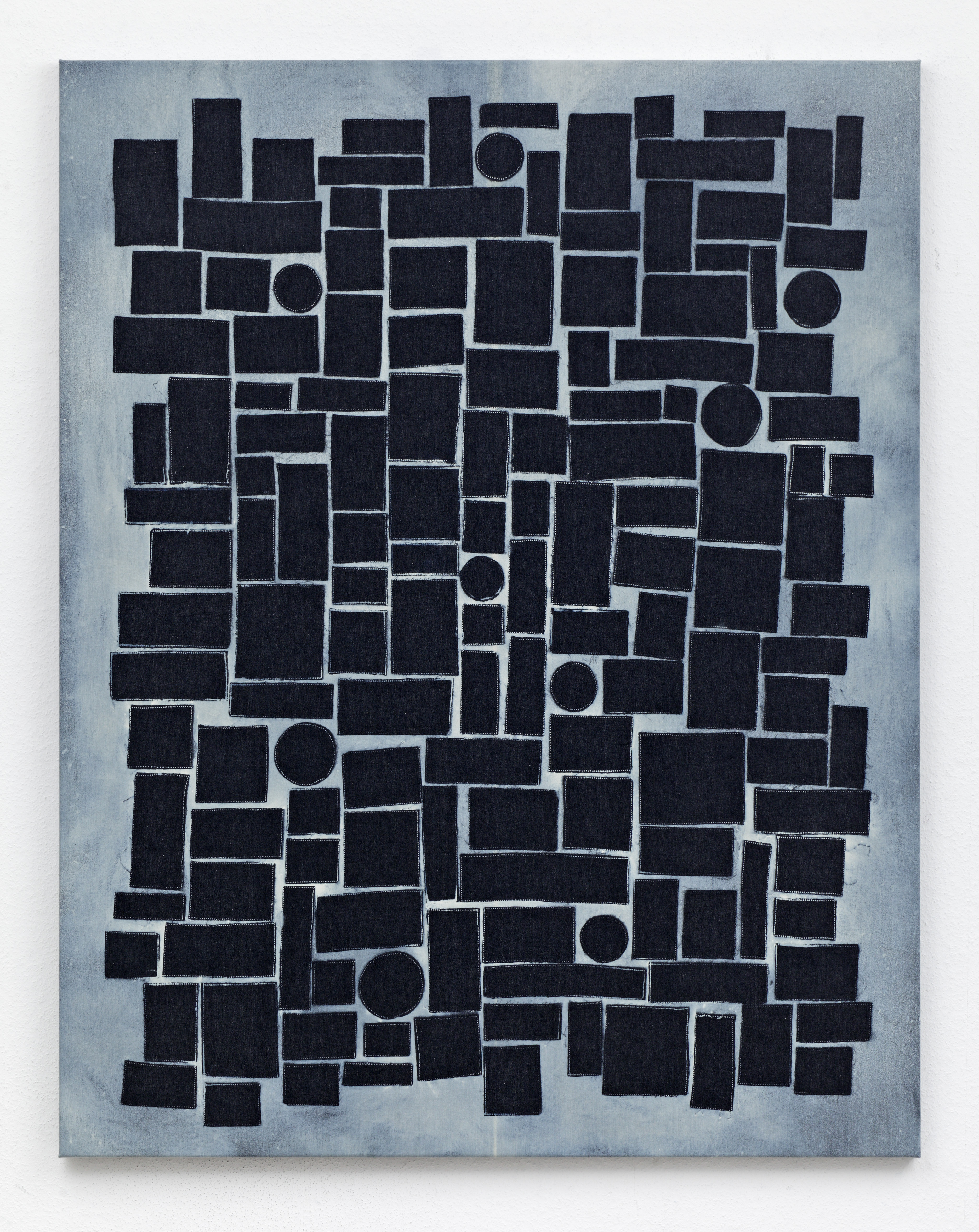 untitled, 178 x 140 cm, bleached denim, 2012