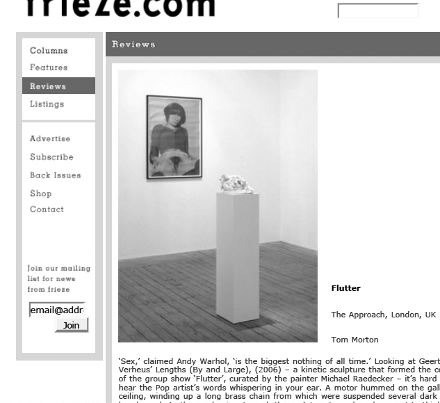 REVIEW FRIEZE