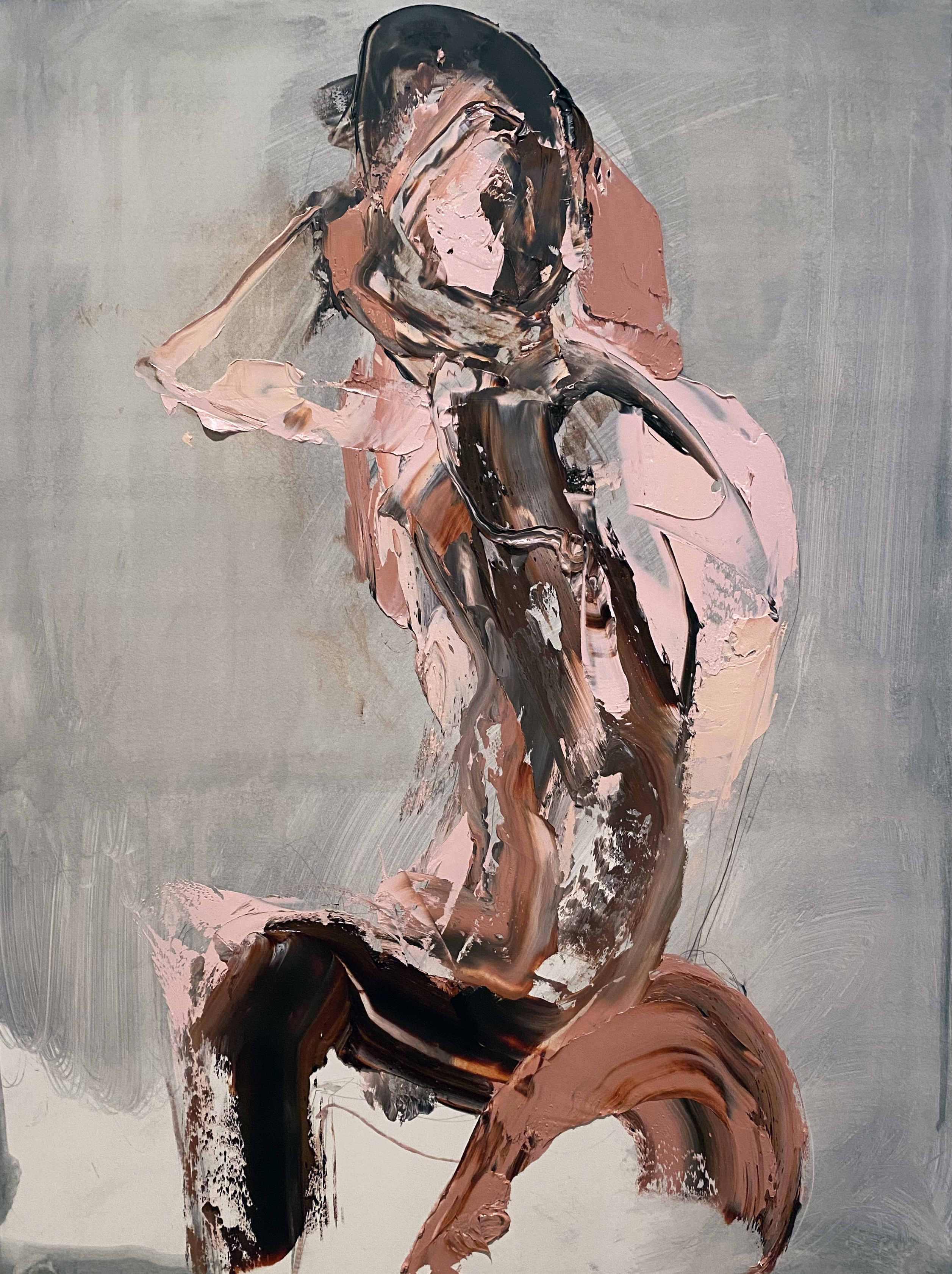 31. Untitled [nude] 2021 oil on board 18 x 24’ inches