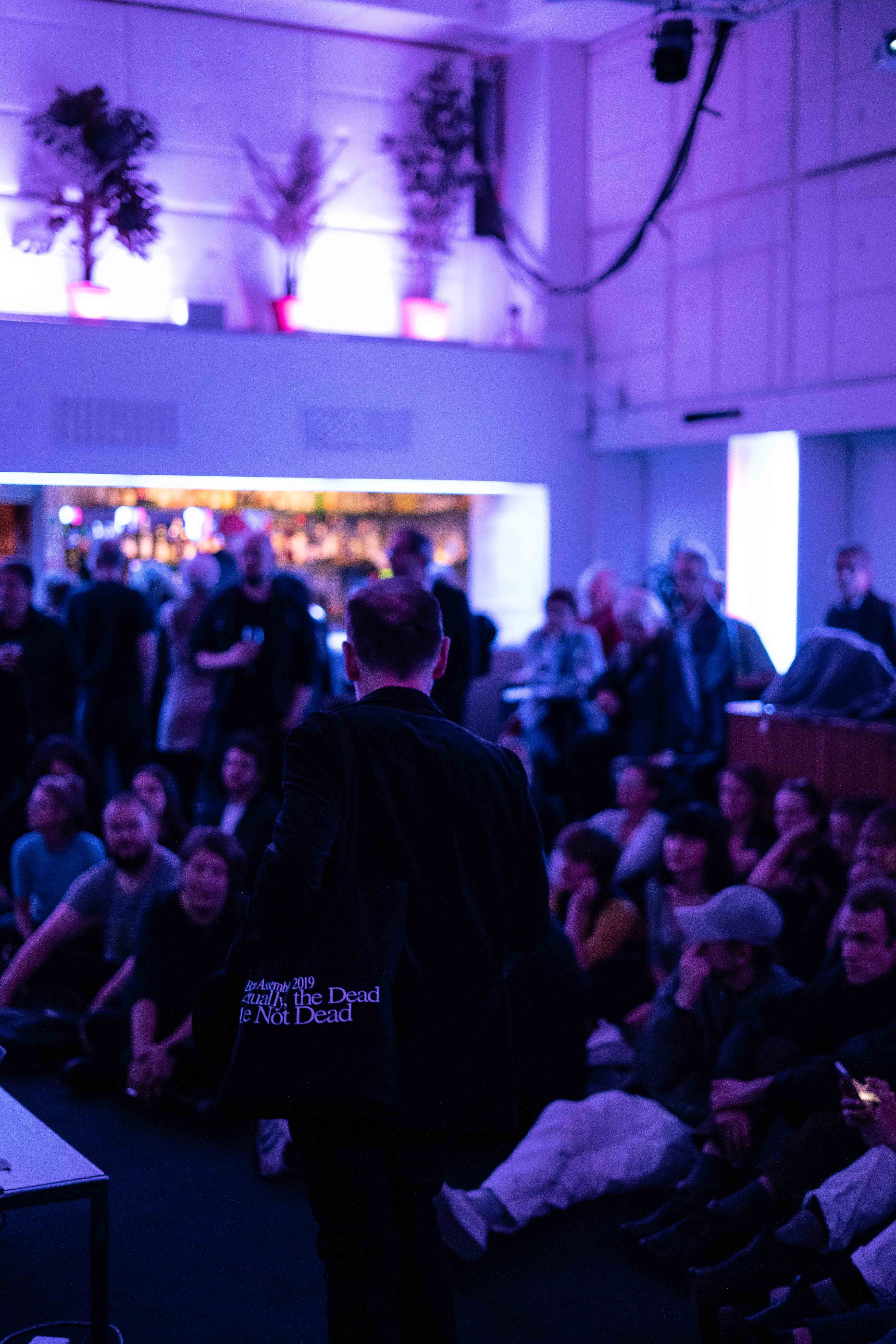 Crowd at Landmark during Bergen Assembly 2019 Opening Days. Photo by Thor Brødreskift.