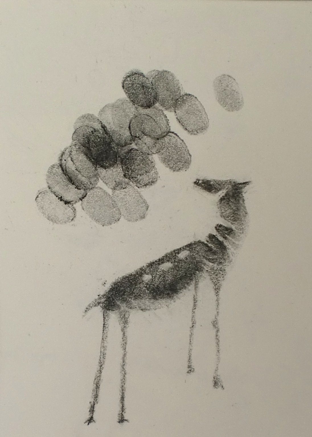 Paardje Werk op papier Dit werk is verkocht.