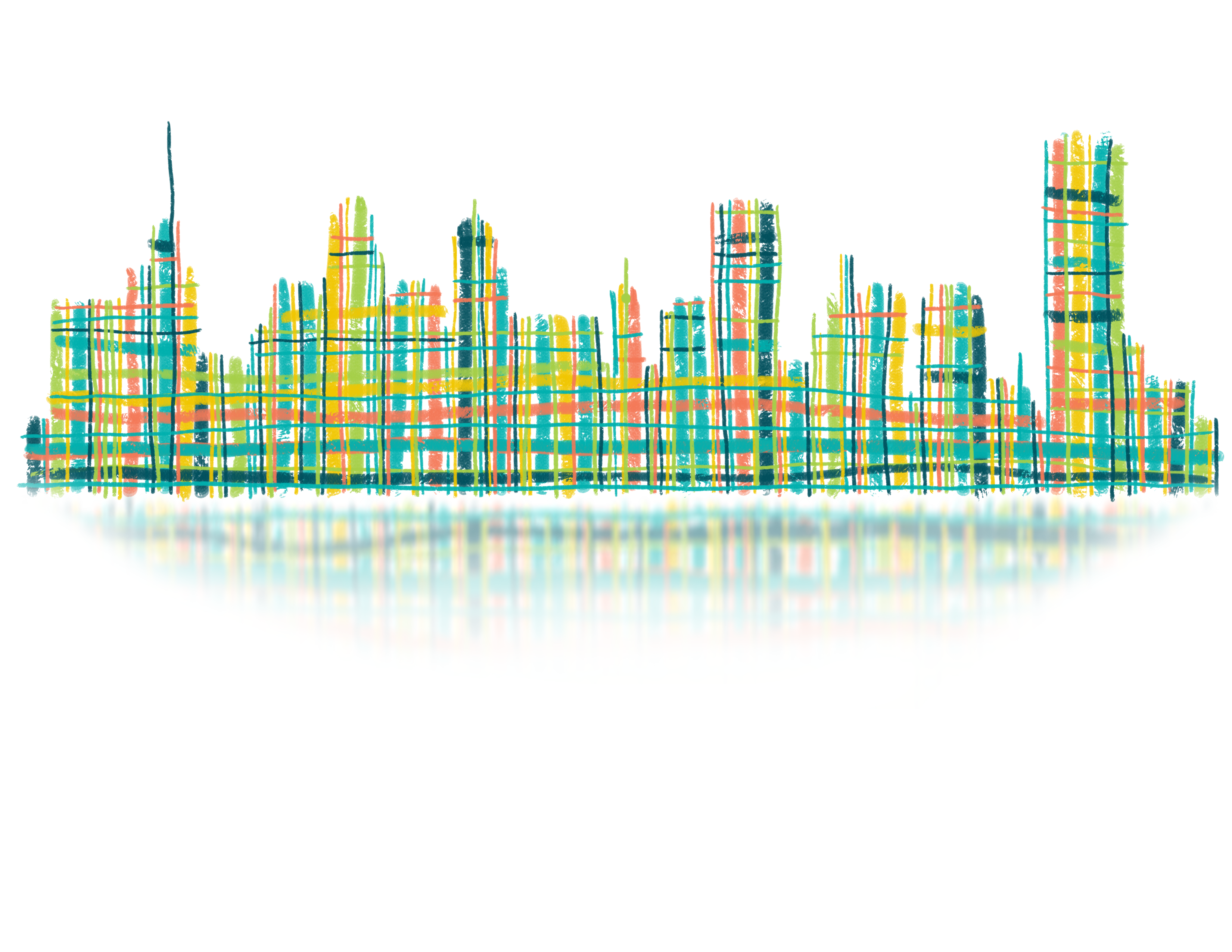 Buffalo skyline woven together