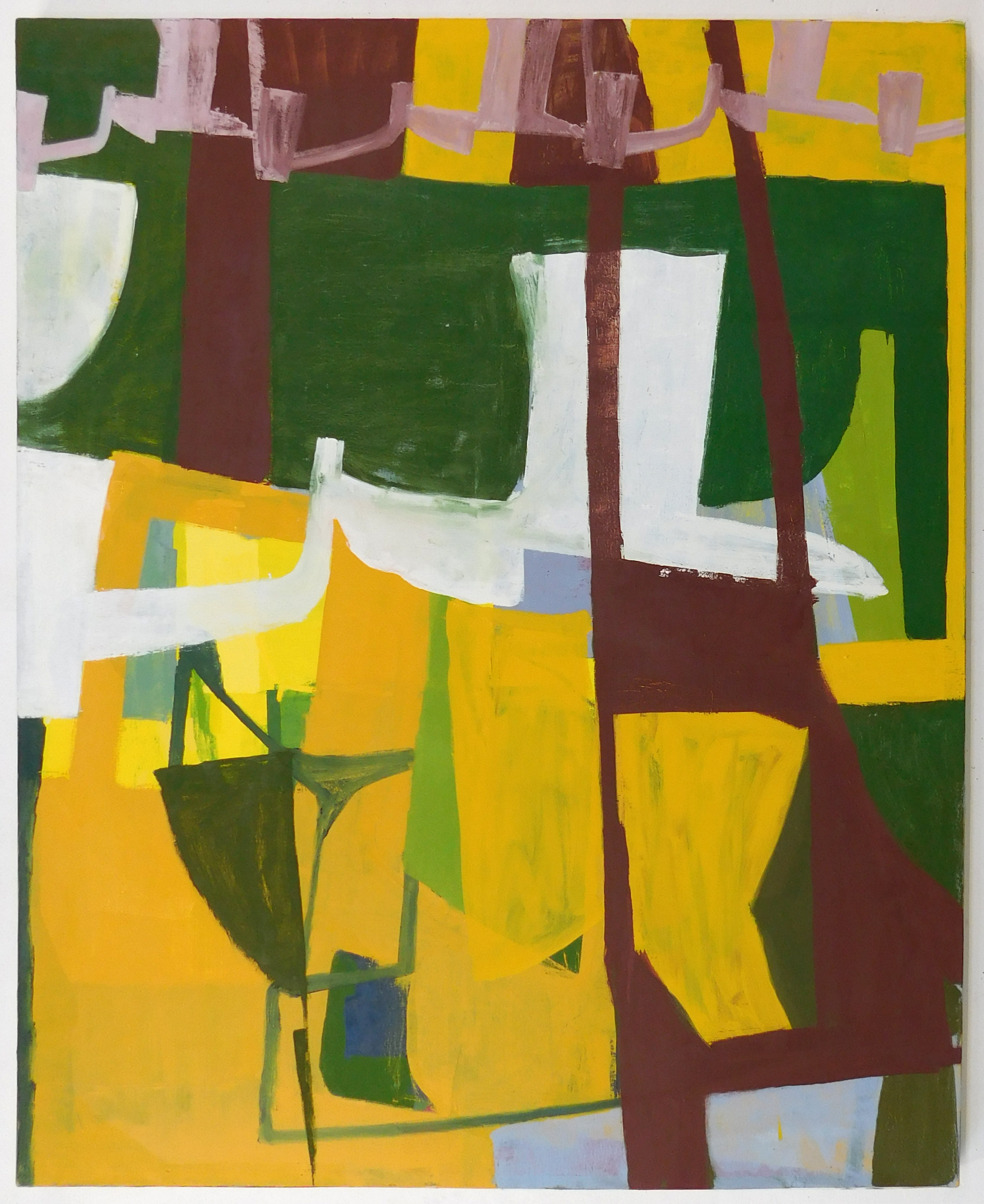the meeting 2 (or a phony cacophony) 43.5"x54" oil on canvas
