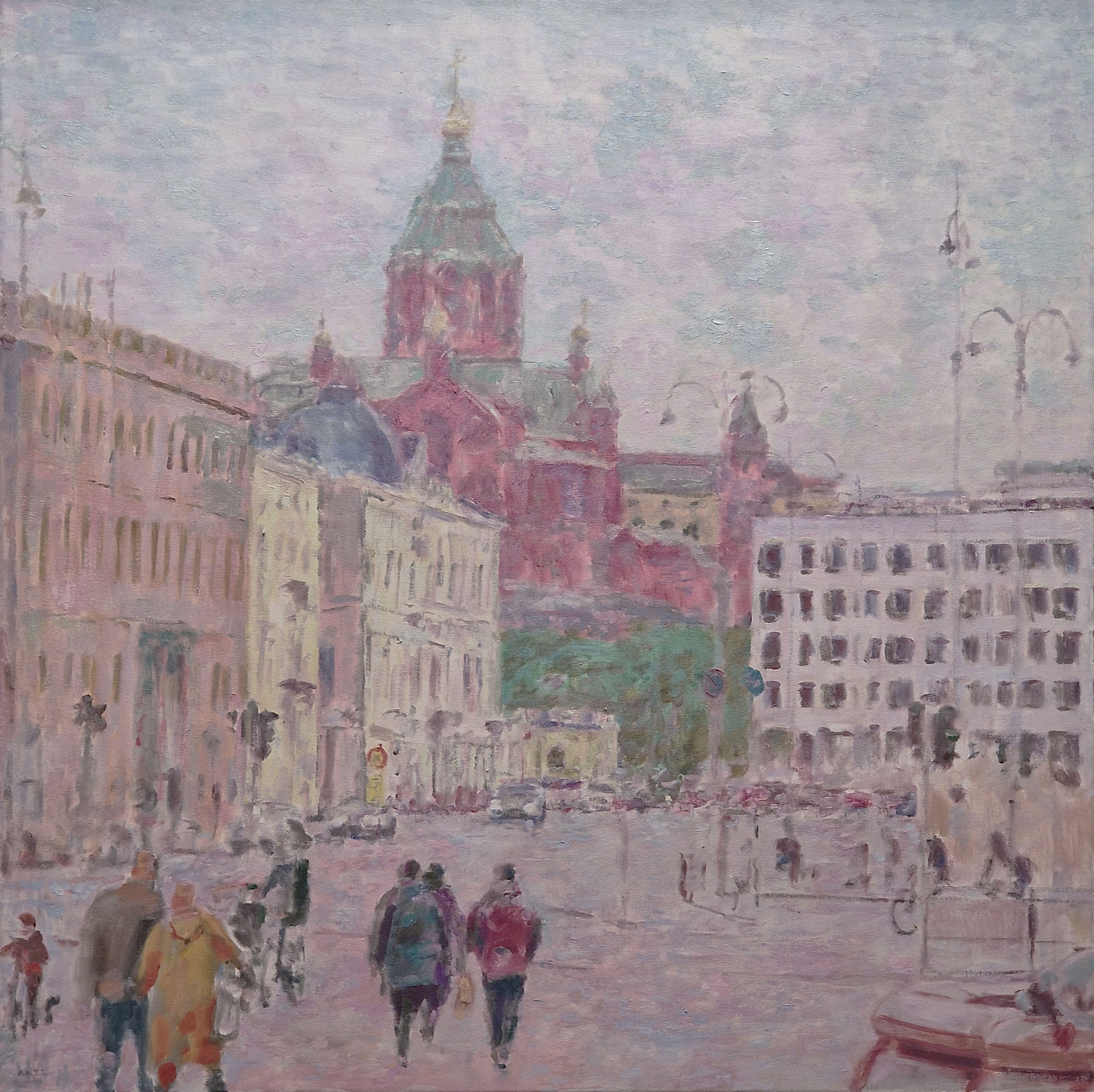 "Kauppatori", 100x100cm