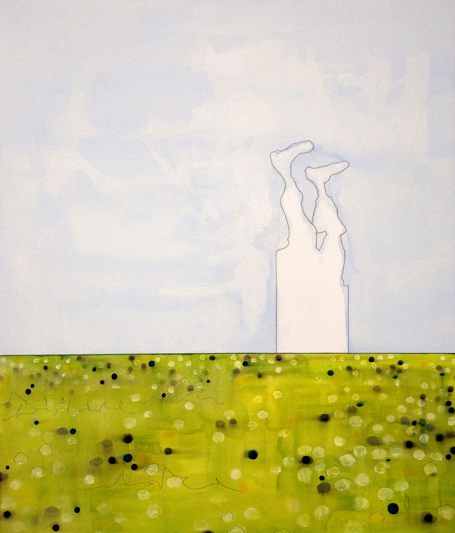 spring. watercolor + graphite on arches. 36 x 33 inches