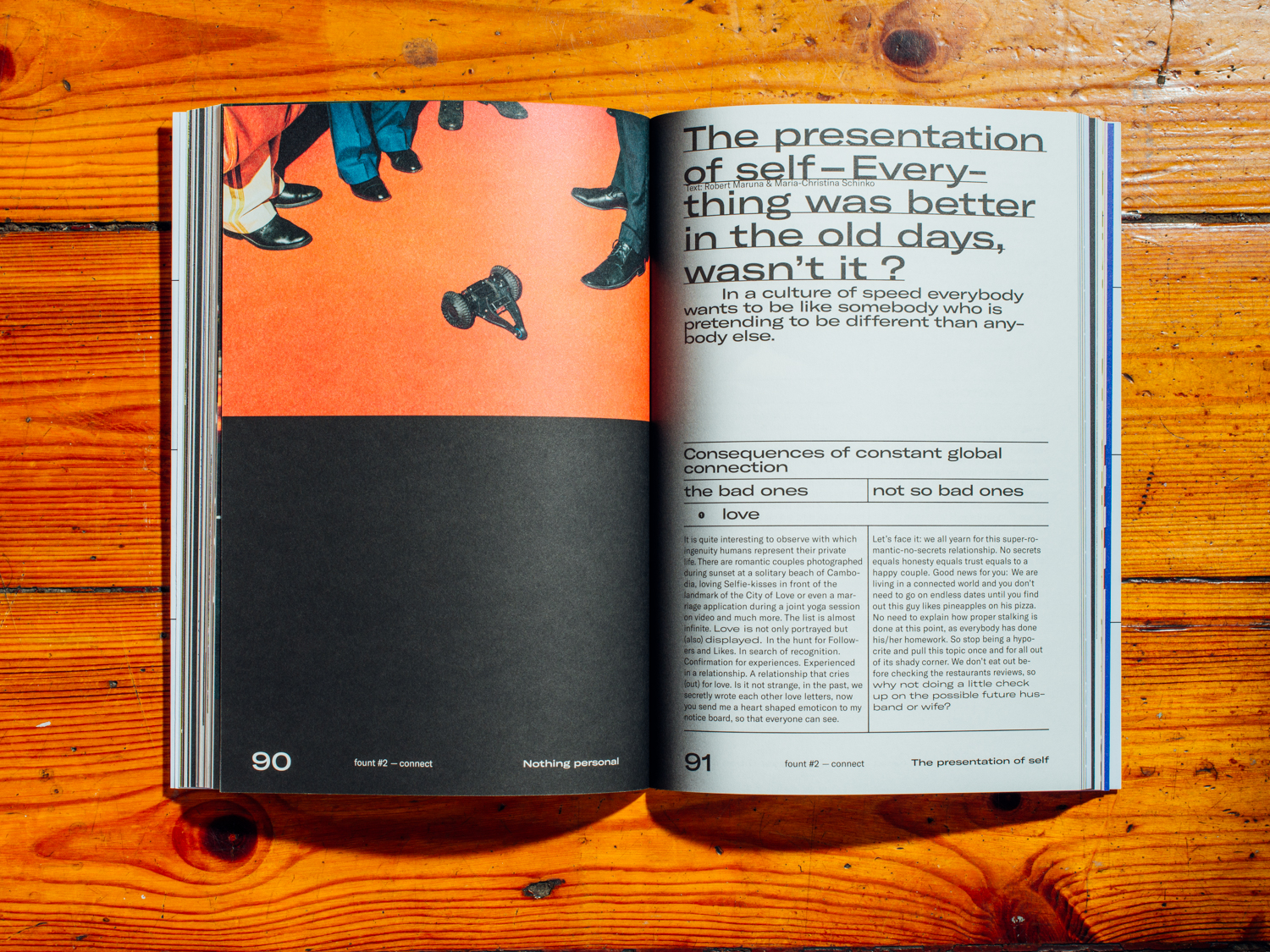 Fount Magazine #2 / Pictures from the "Nothing Personal" series / November 2017