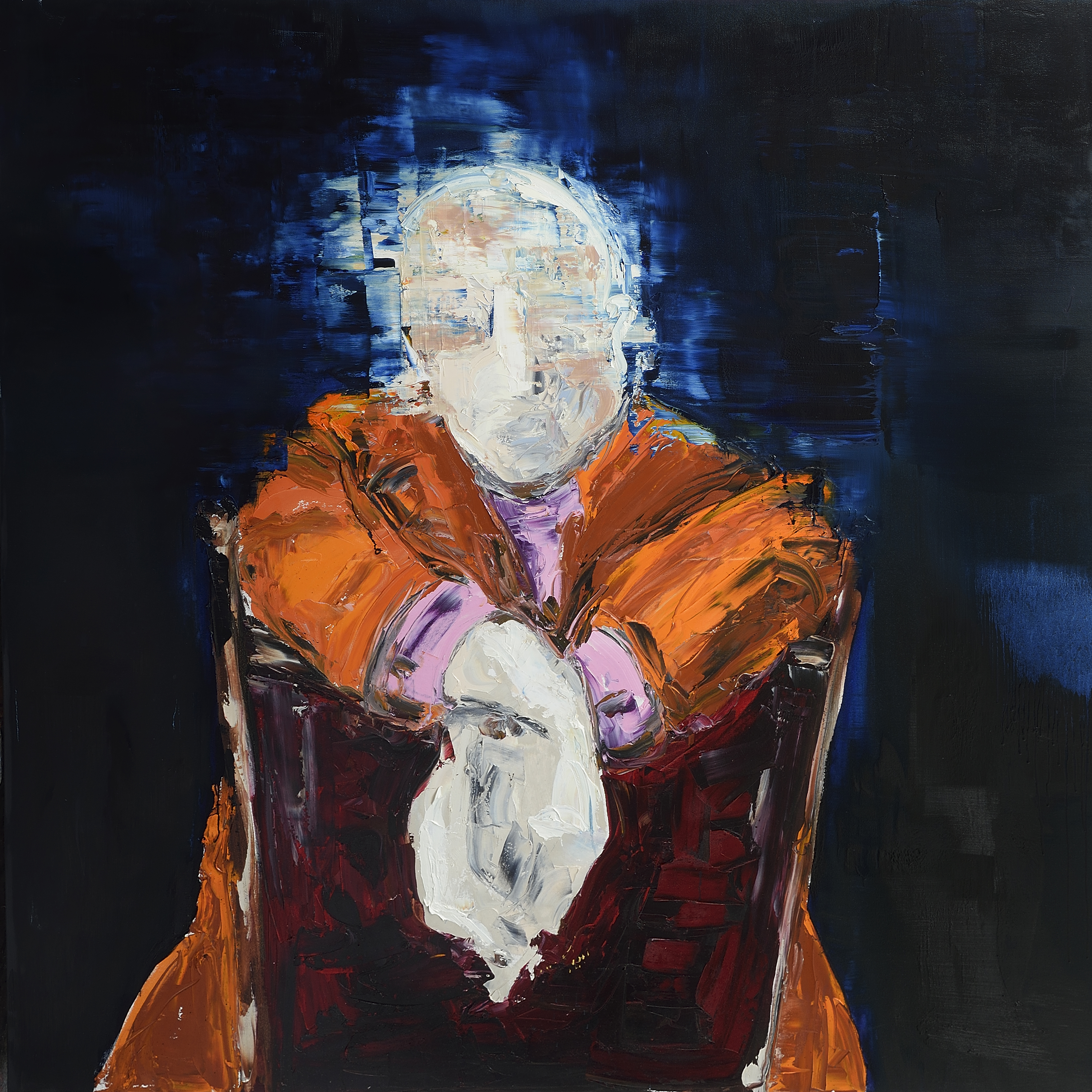 6. The conversation 2017 oil on canvas 72 x 72’ inches